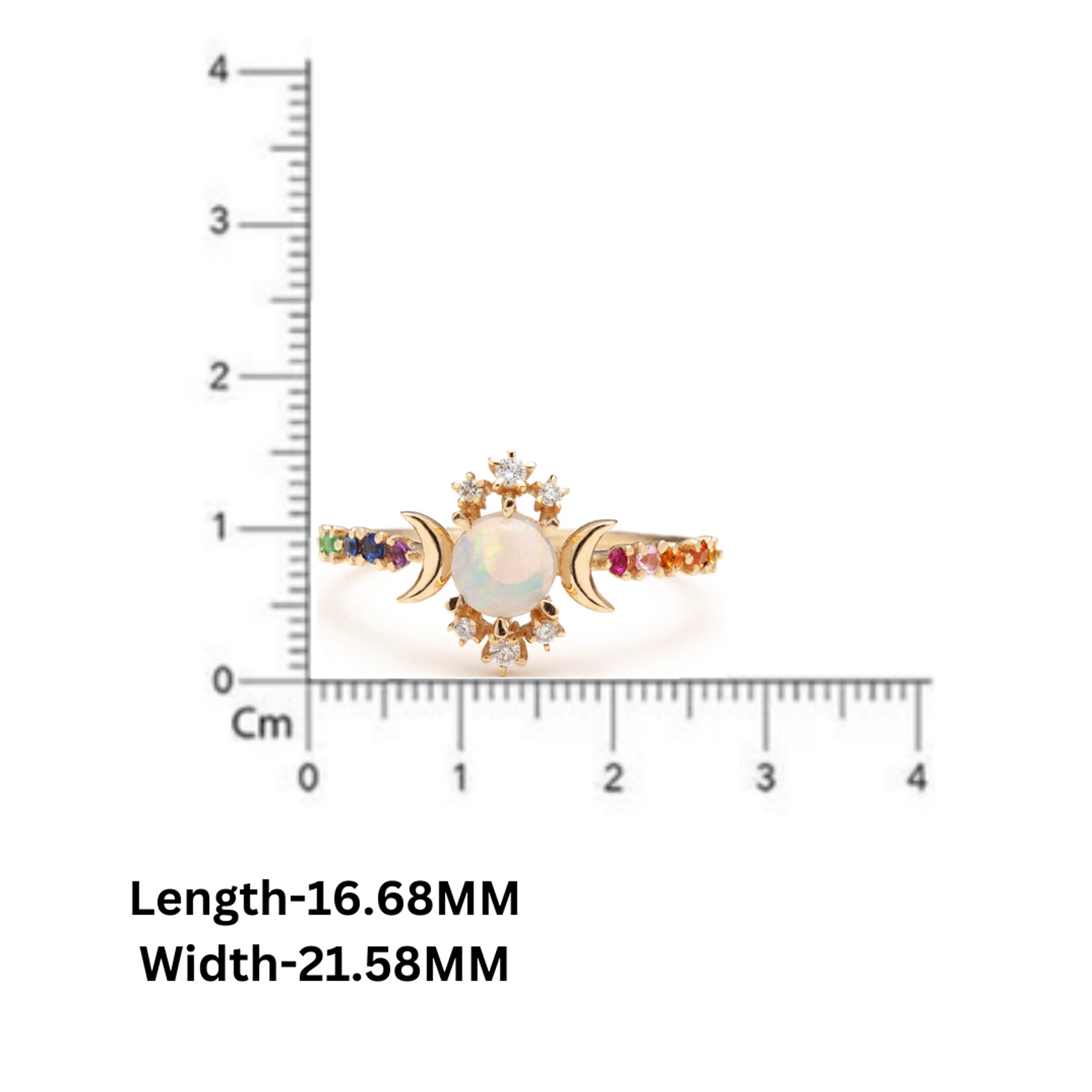 Orbit Glow Multi Stone Ring