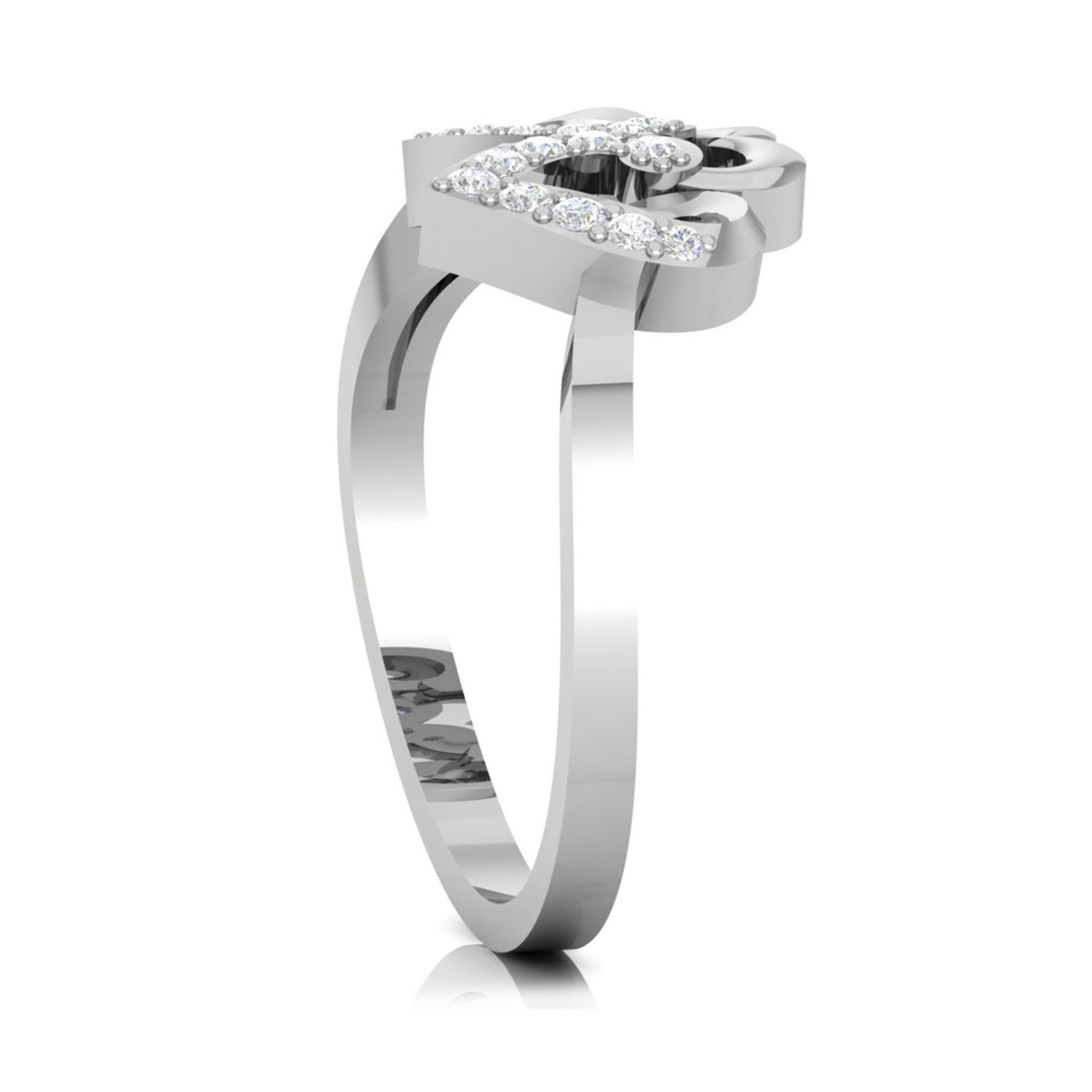 Sterling Silver Triple Heart Ring