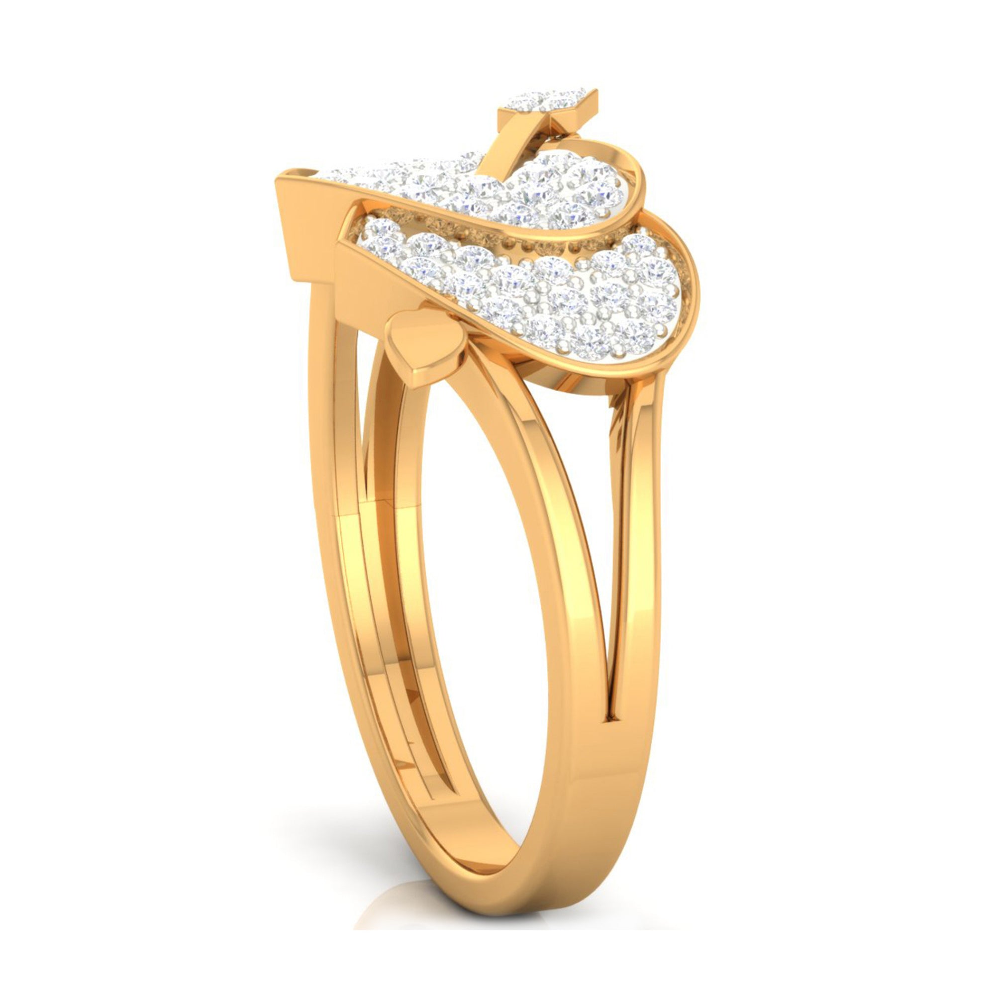 Lunara Heart and Arrow Ring