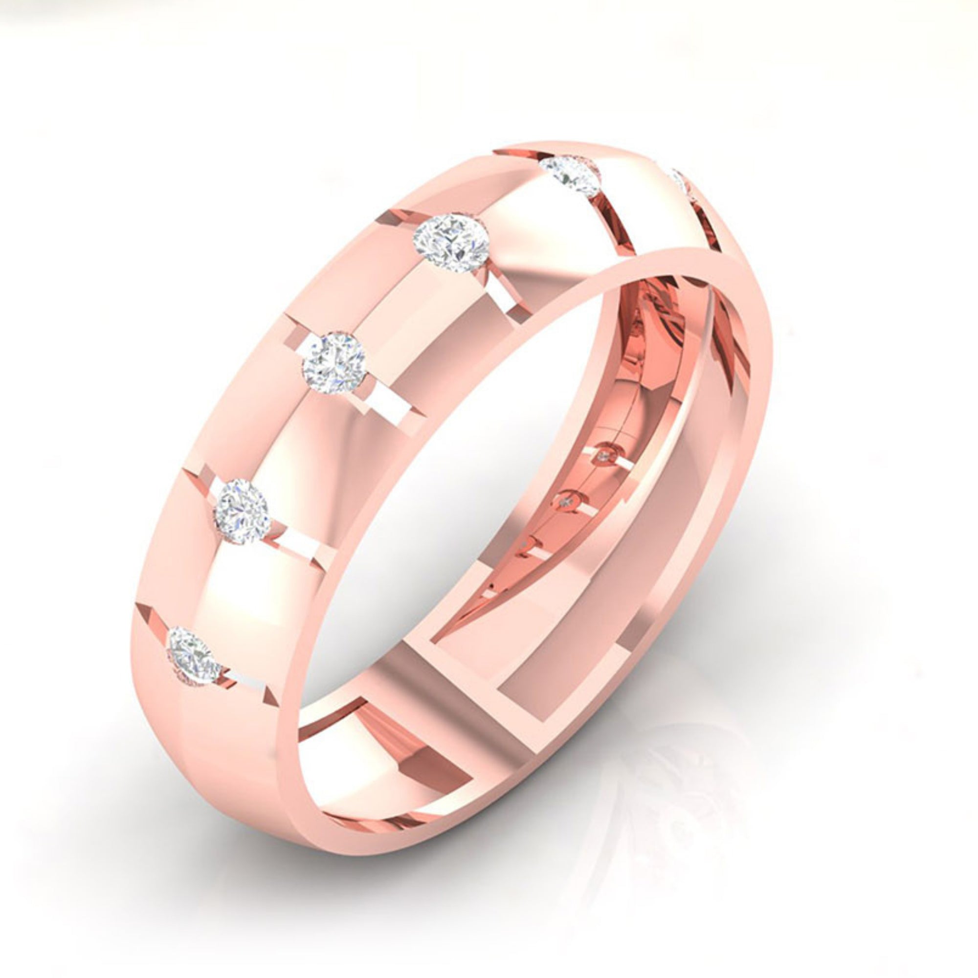 Matching Wedding Bands with Diamonds