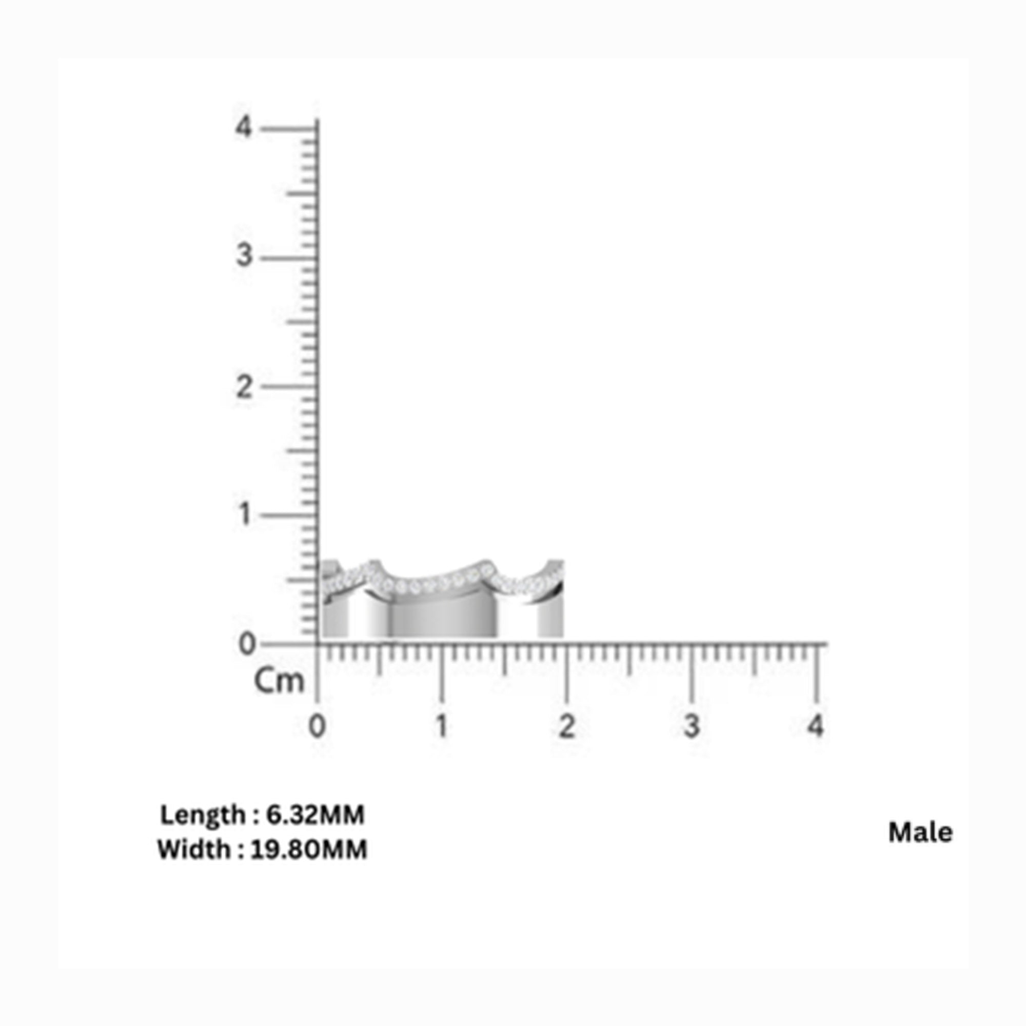 Gold Plated Crown Couple Band