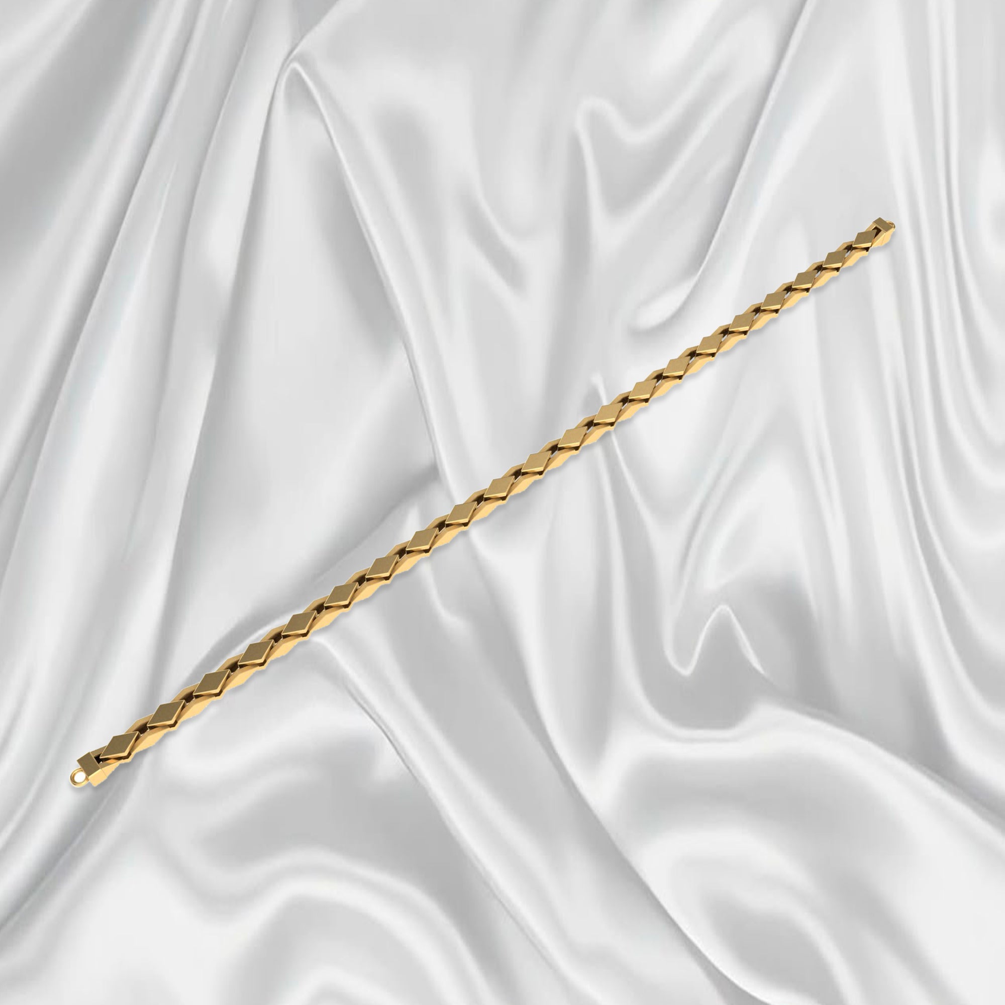 Men's Elegant Yellow Gold Bracelet