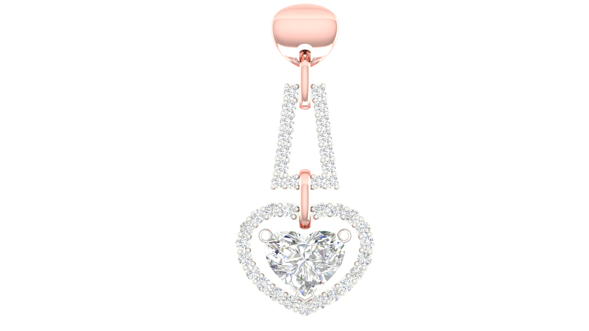 Radiant Dual Heart Pendant