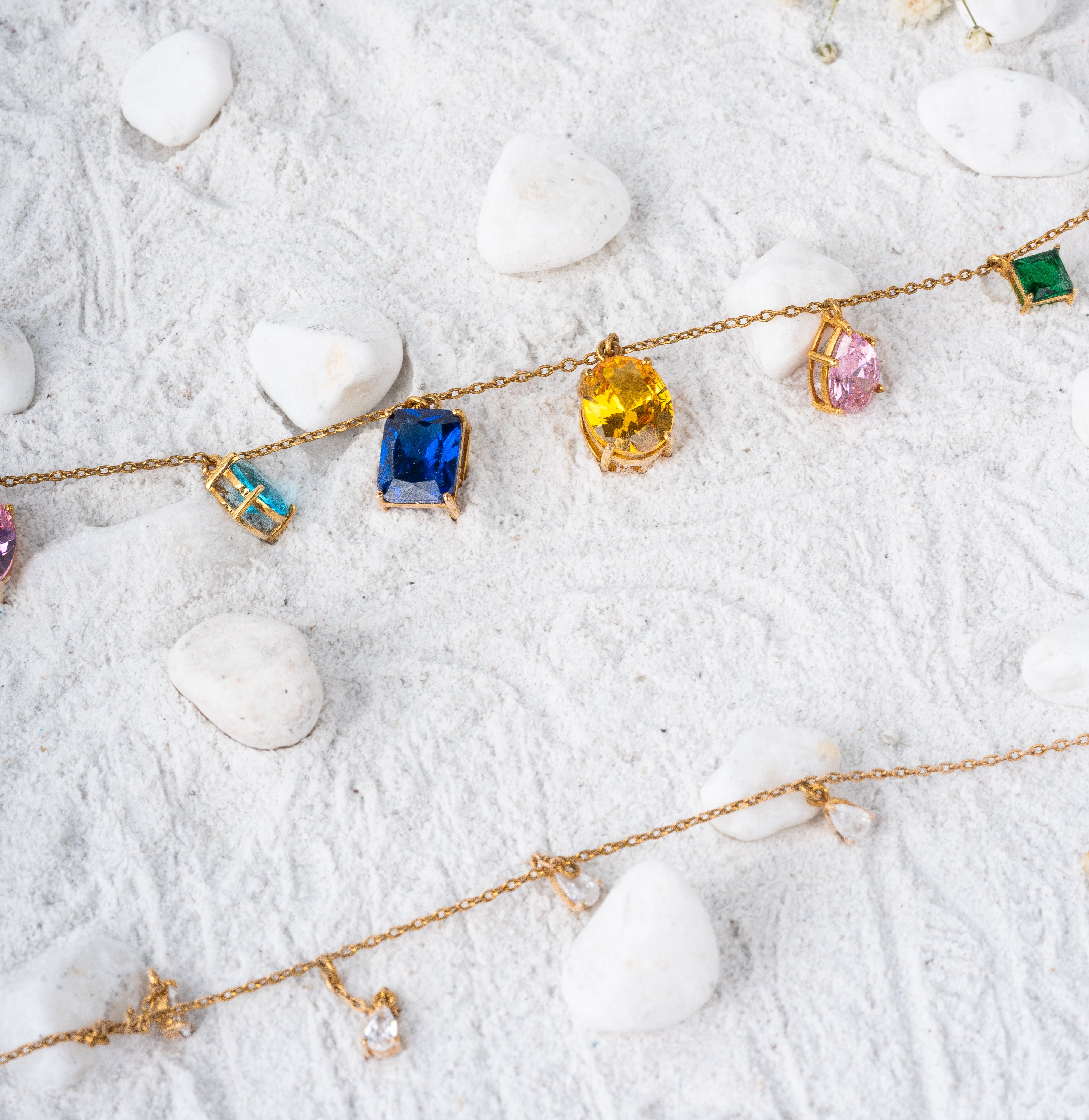 Vibrant Multi Gemstone Necklace