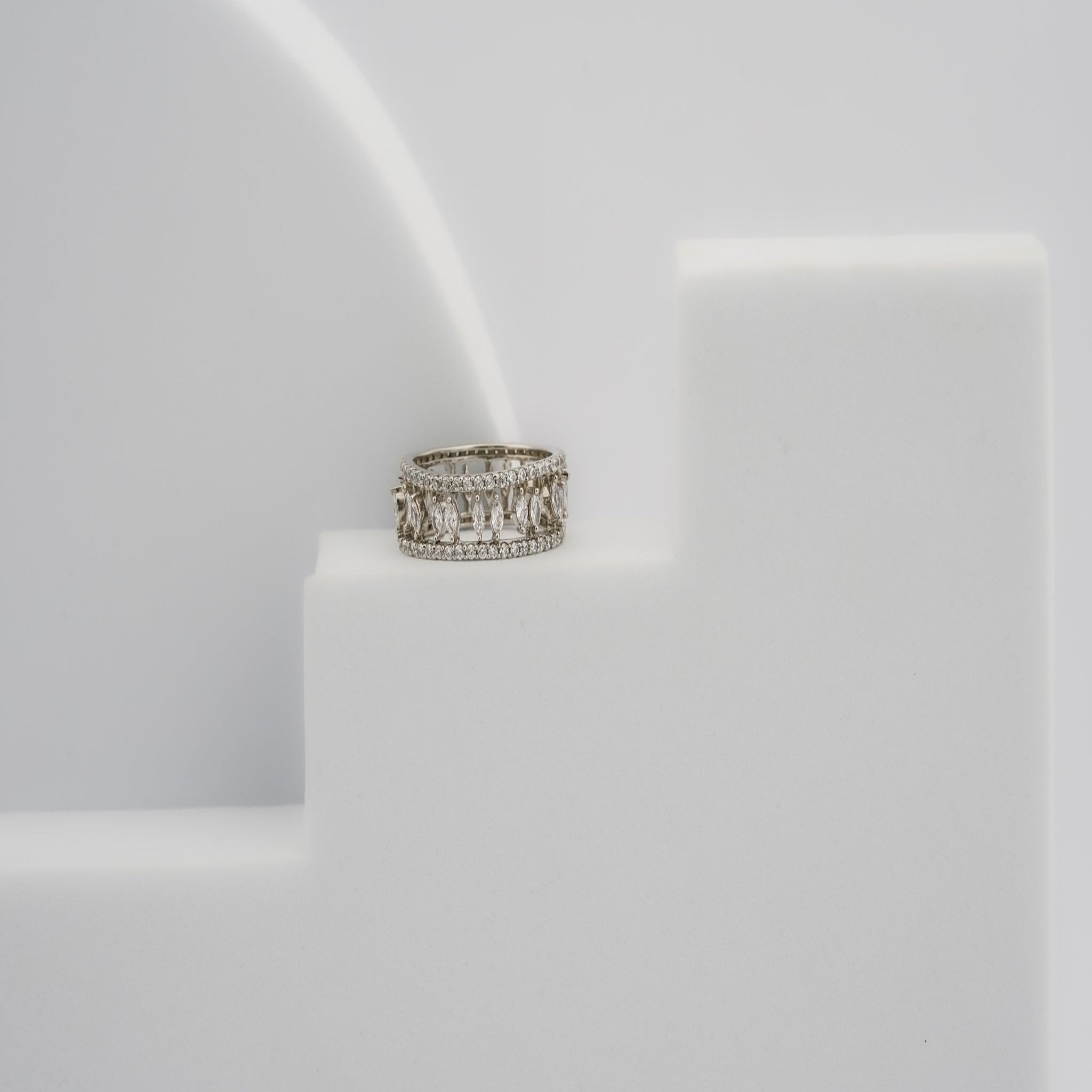 Majestic Crown Stackable  Ring