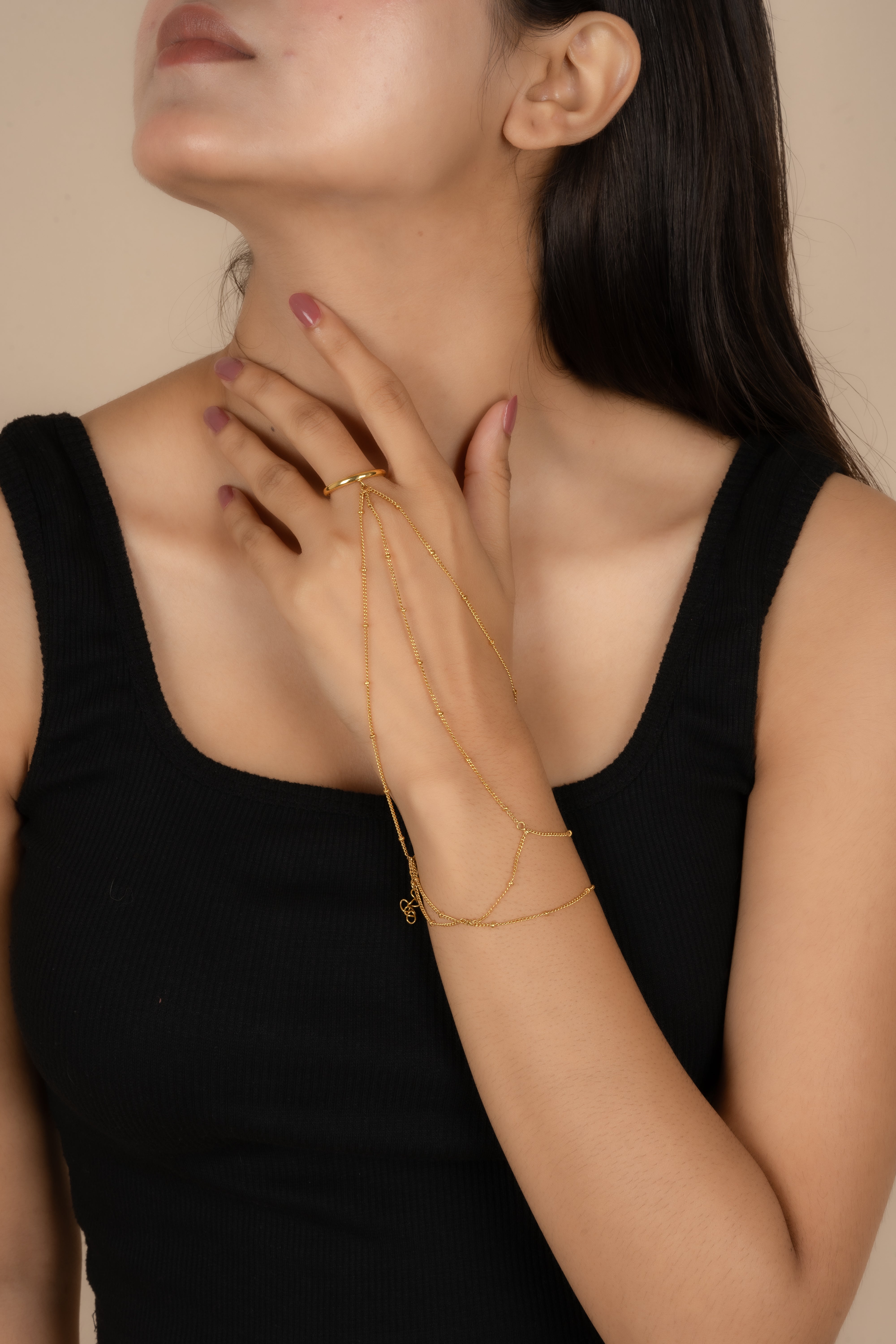 Gold Plated Hand Harness