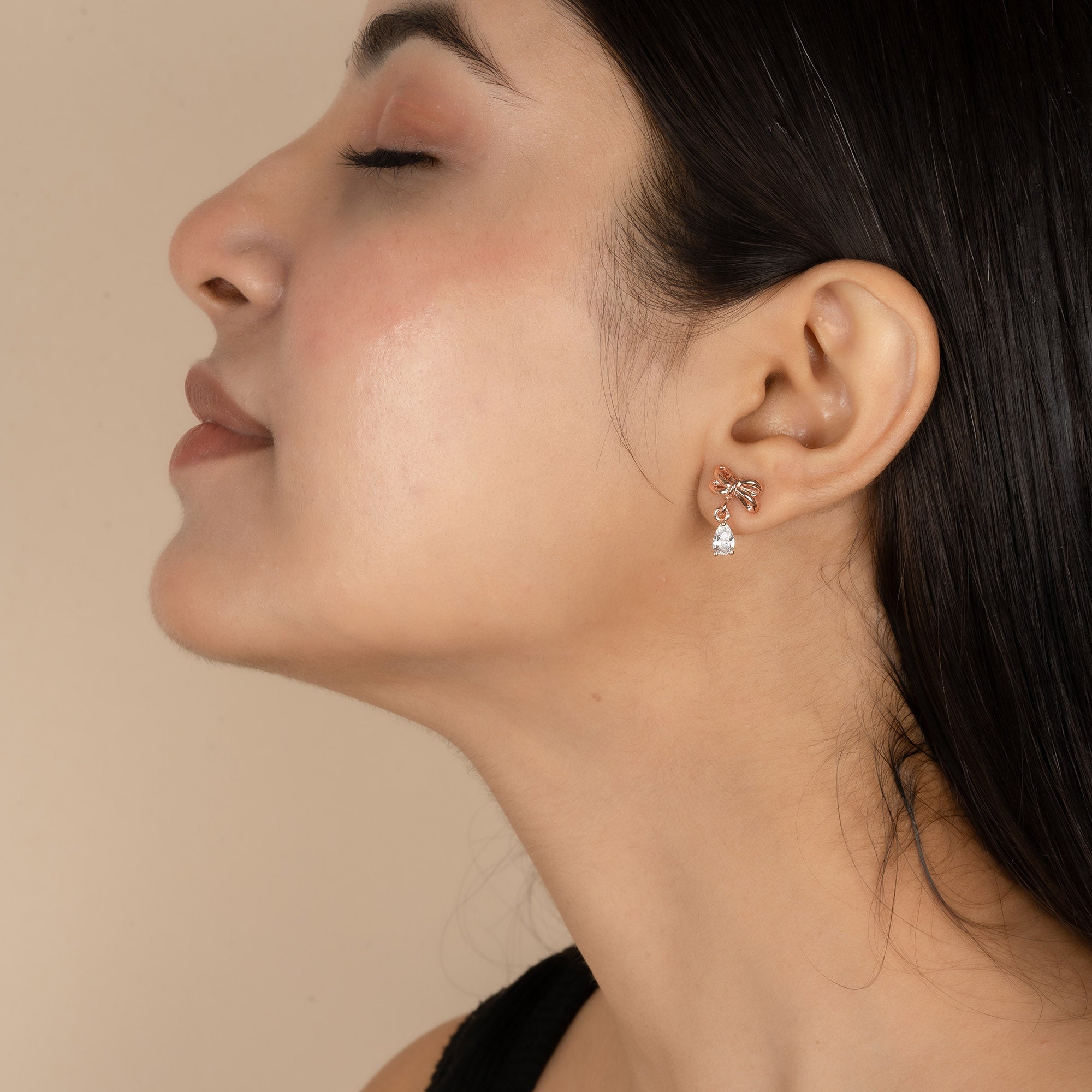 Classic Teardrop Bow Earrings