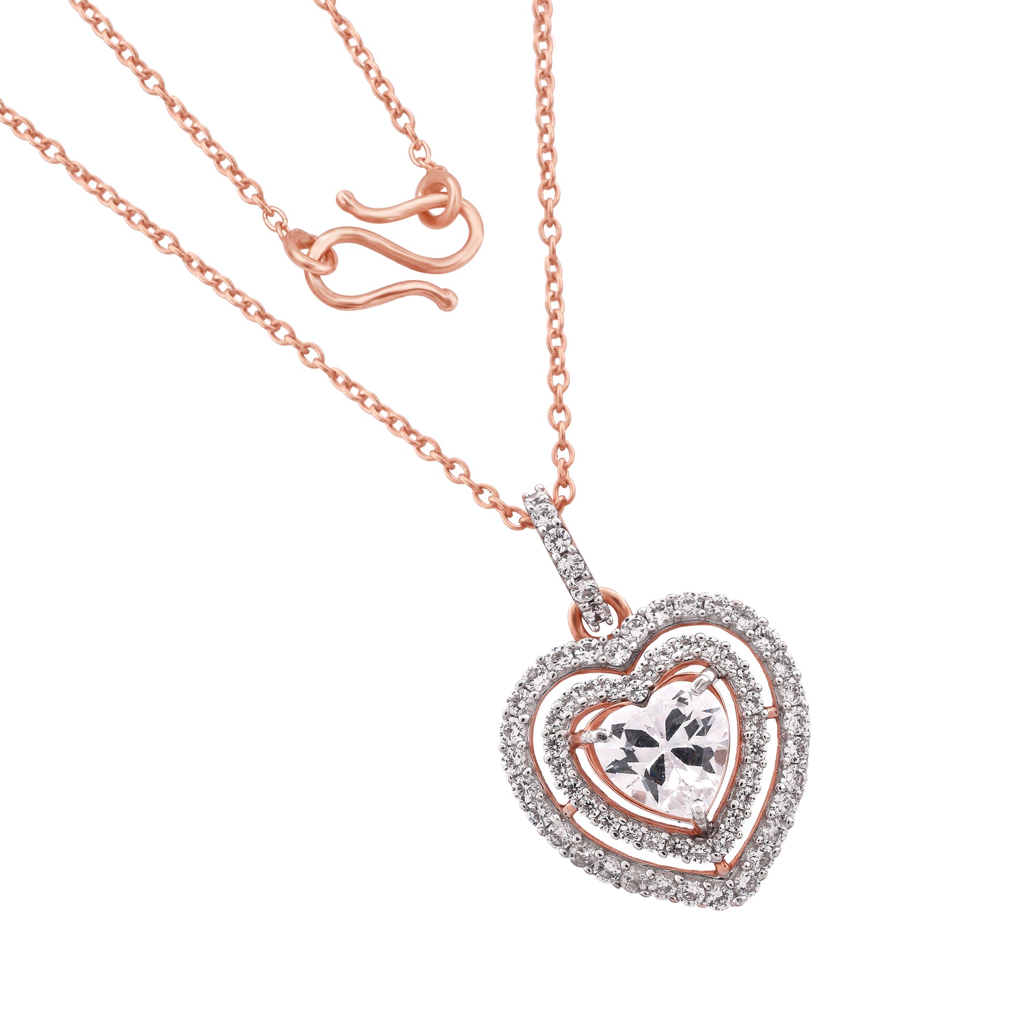 Triple Heart Love Pendant