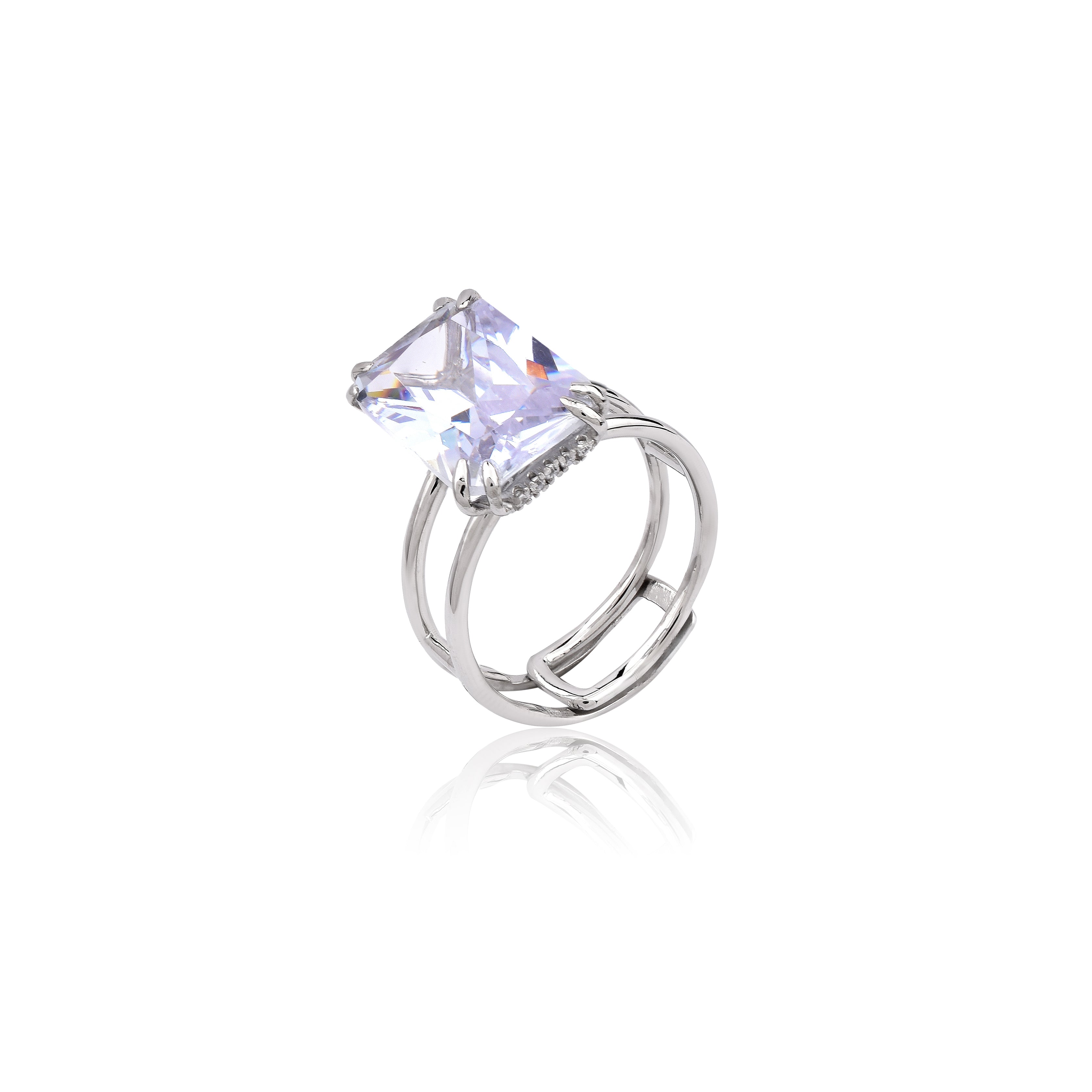 Chic Twin Shimmer Ring