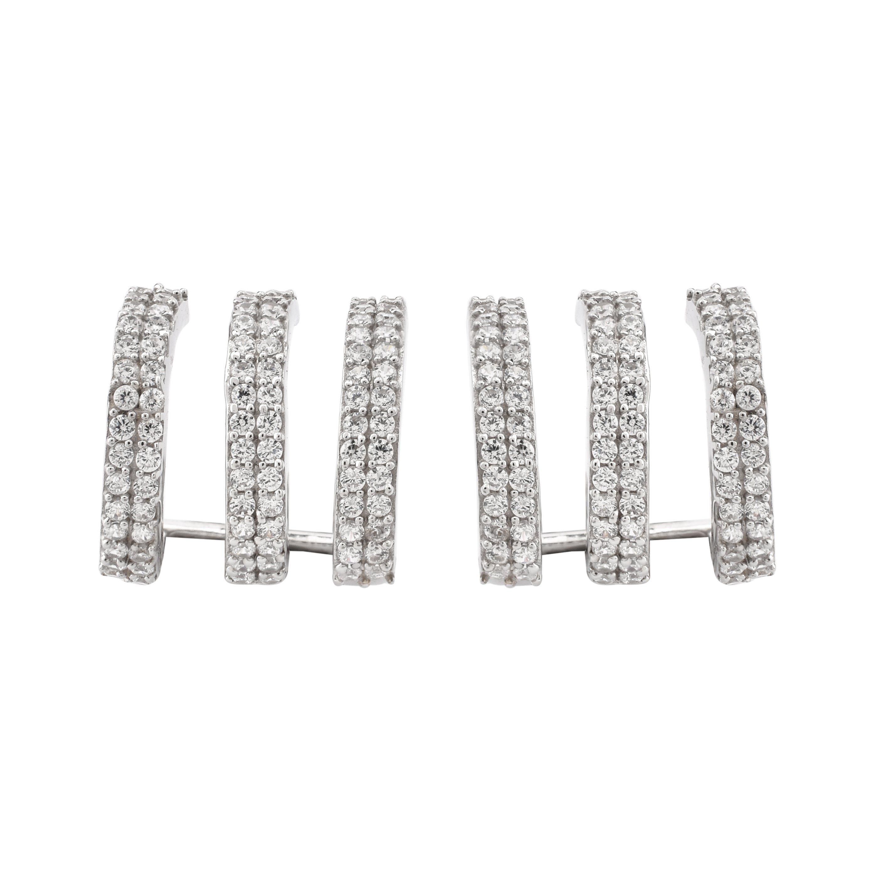 Triple Layer Cuff Earrings