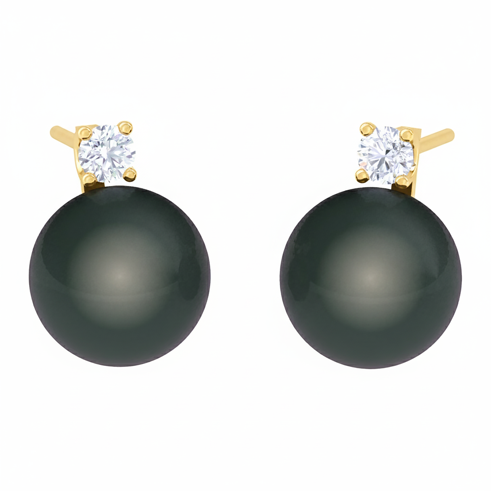 Elegant Black Pearl Drop Earrings