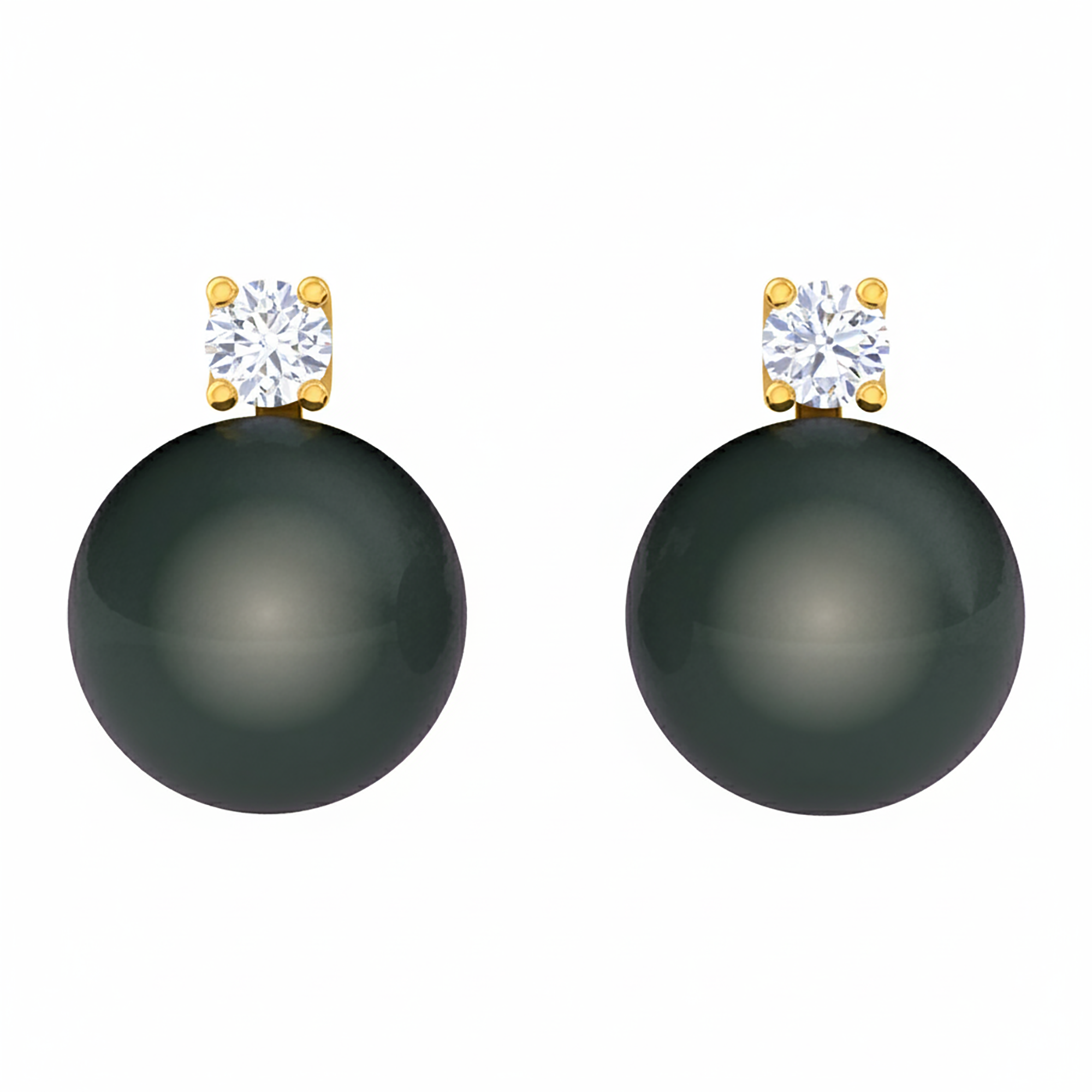 Elegant Black Pearl Drop Earrings