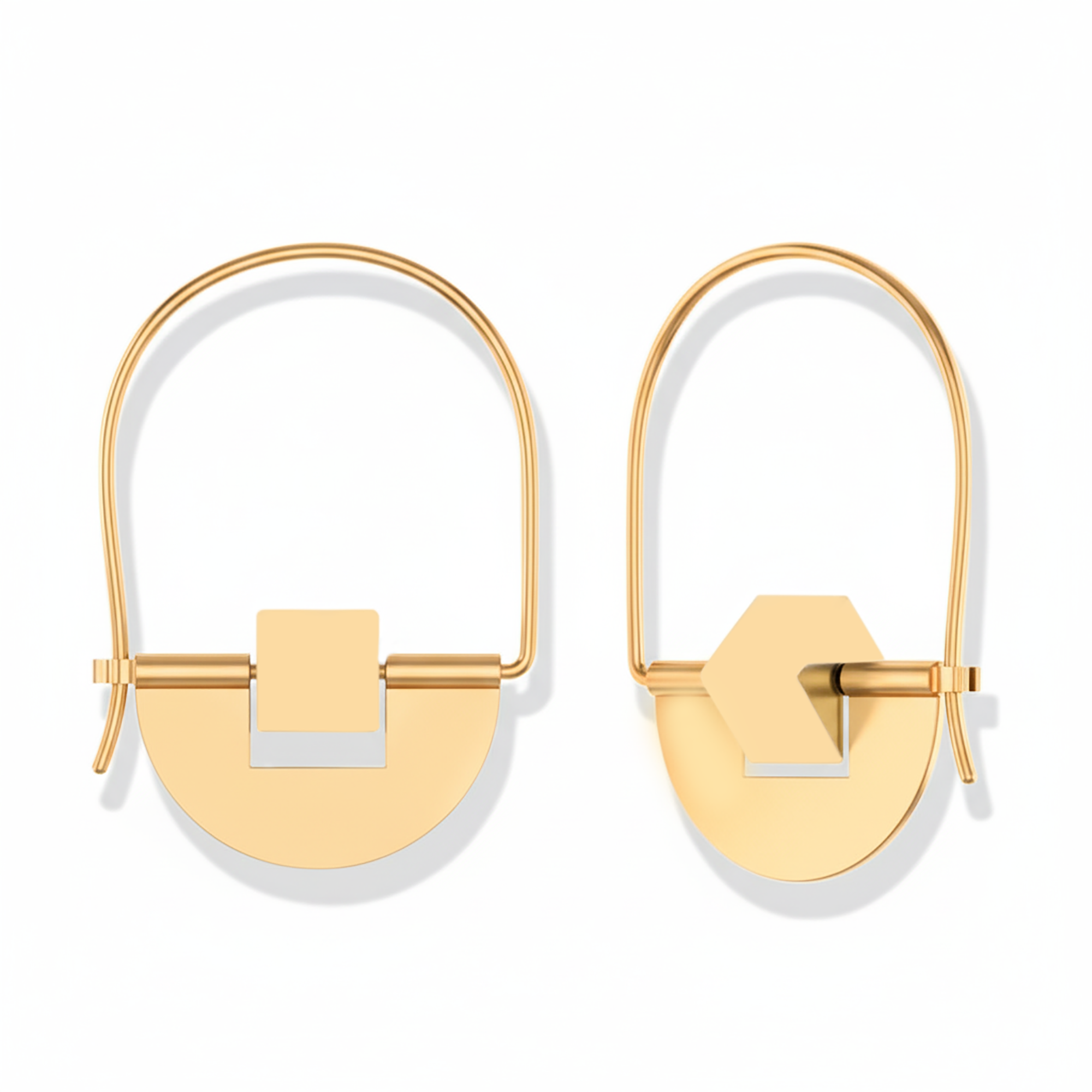 Luxury Gold Huggies Earrings