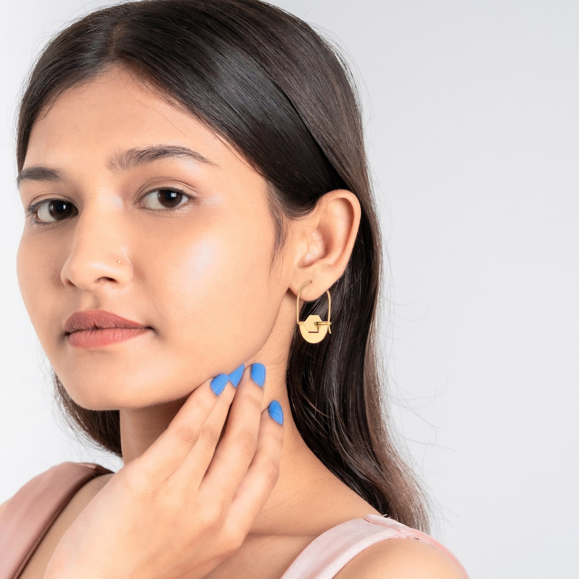 Luxury Gold Huggies Earrings