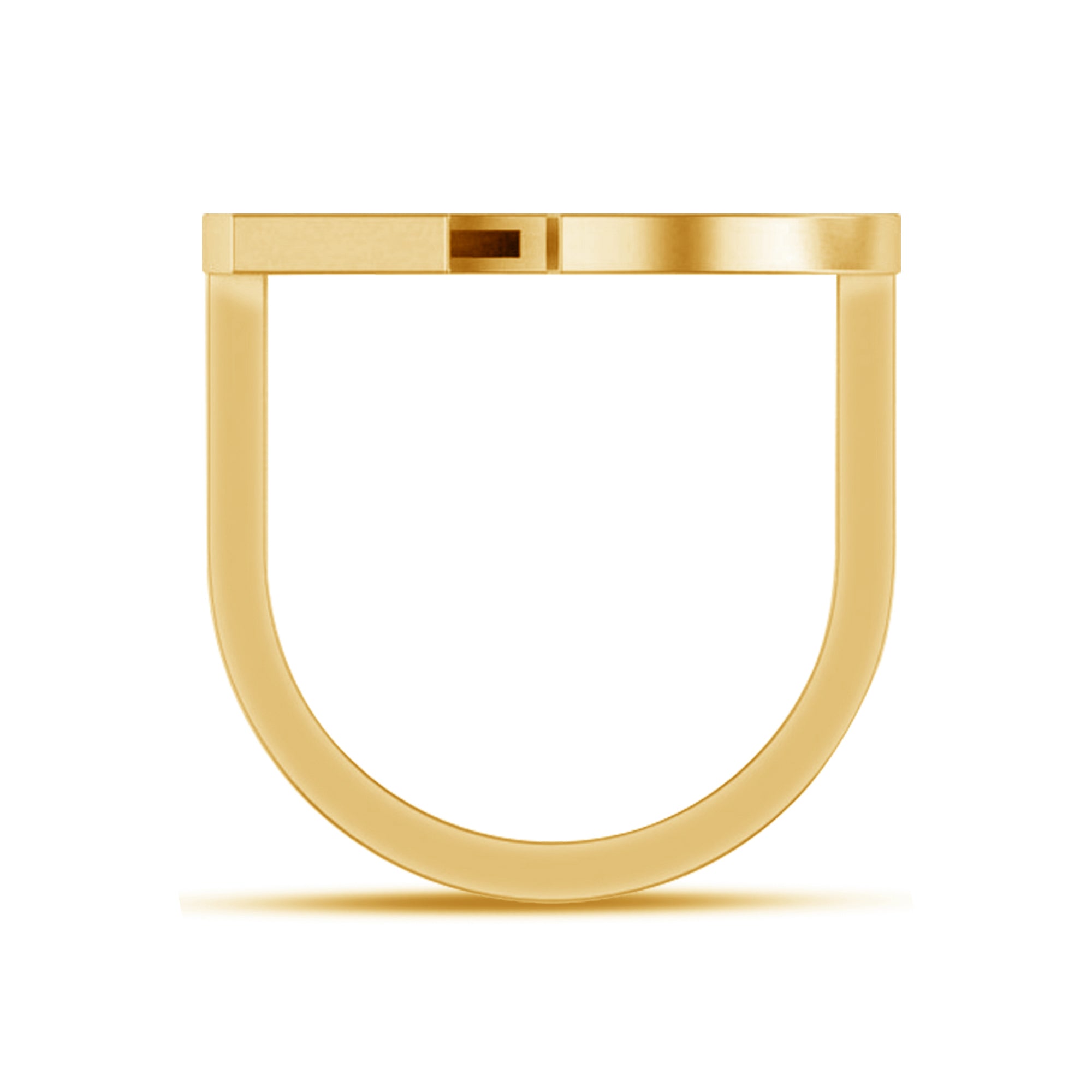 Modern Loop and Arrow Ring for Him