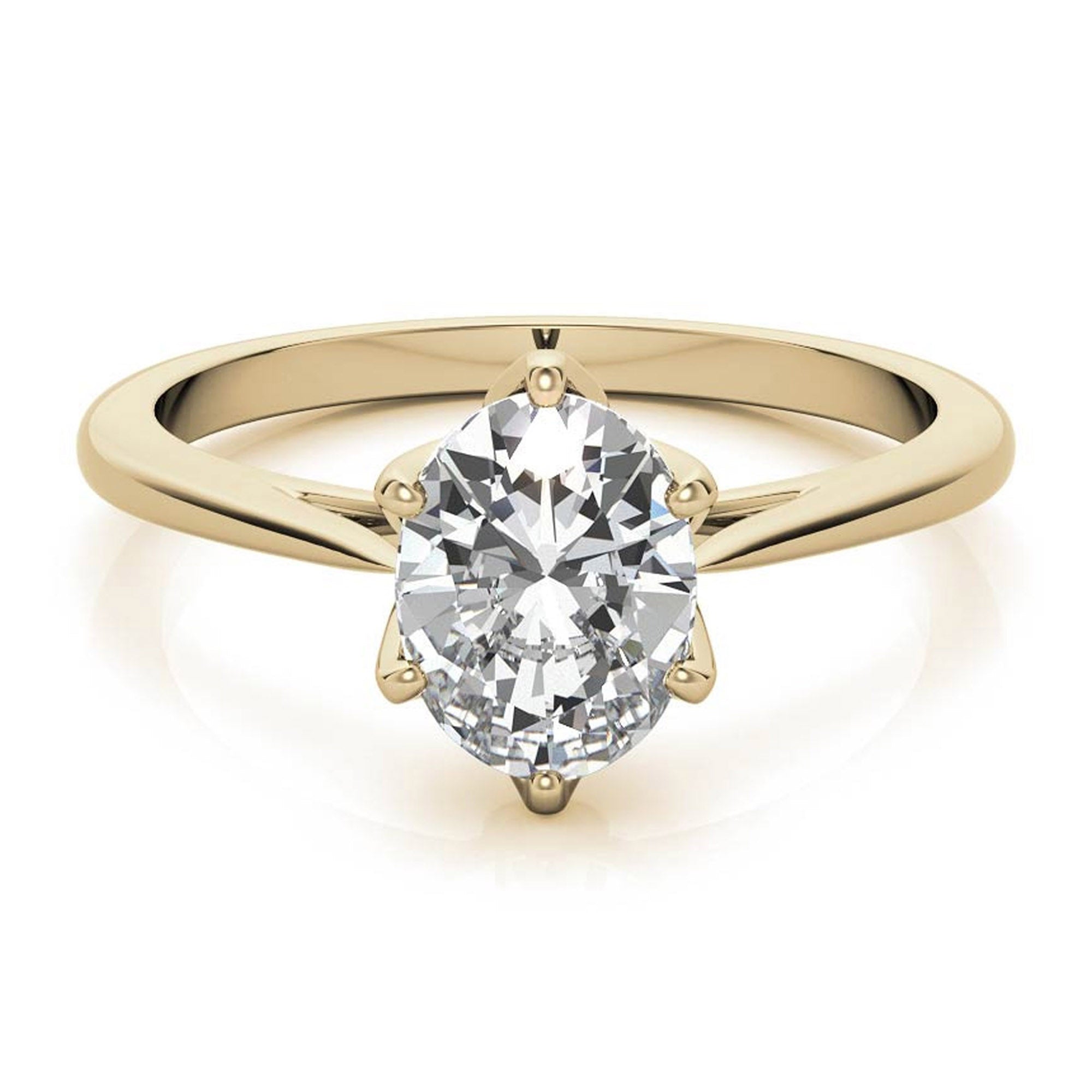 Silver Classic Solitaire Glow Ring