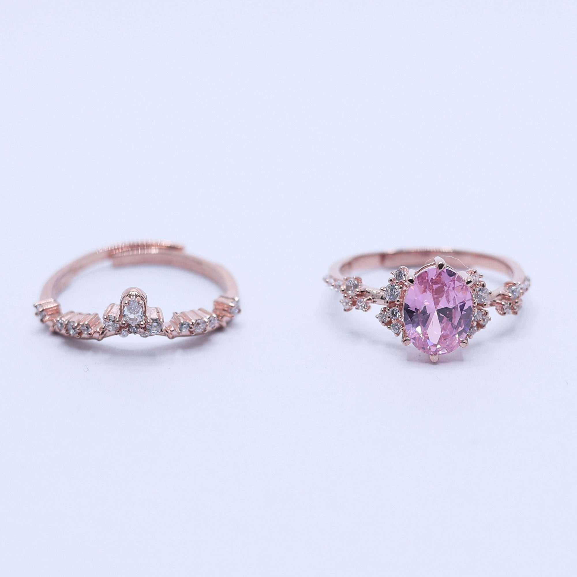 Crown Style Stackable Ring Set