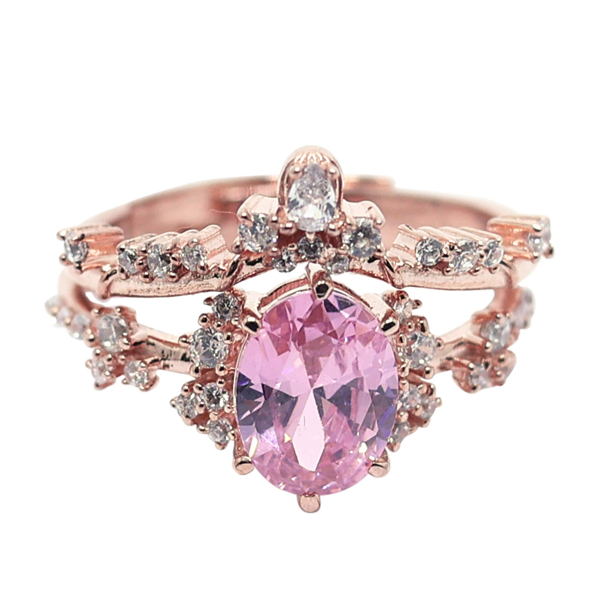 Crown Style Stackable Ring Set