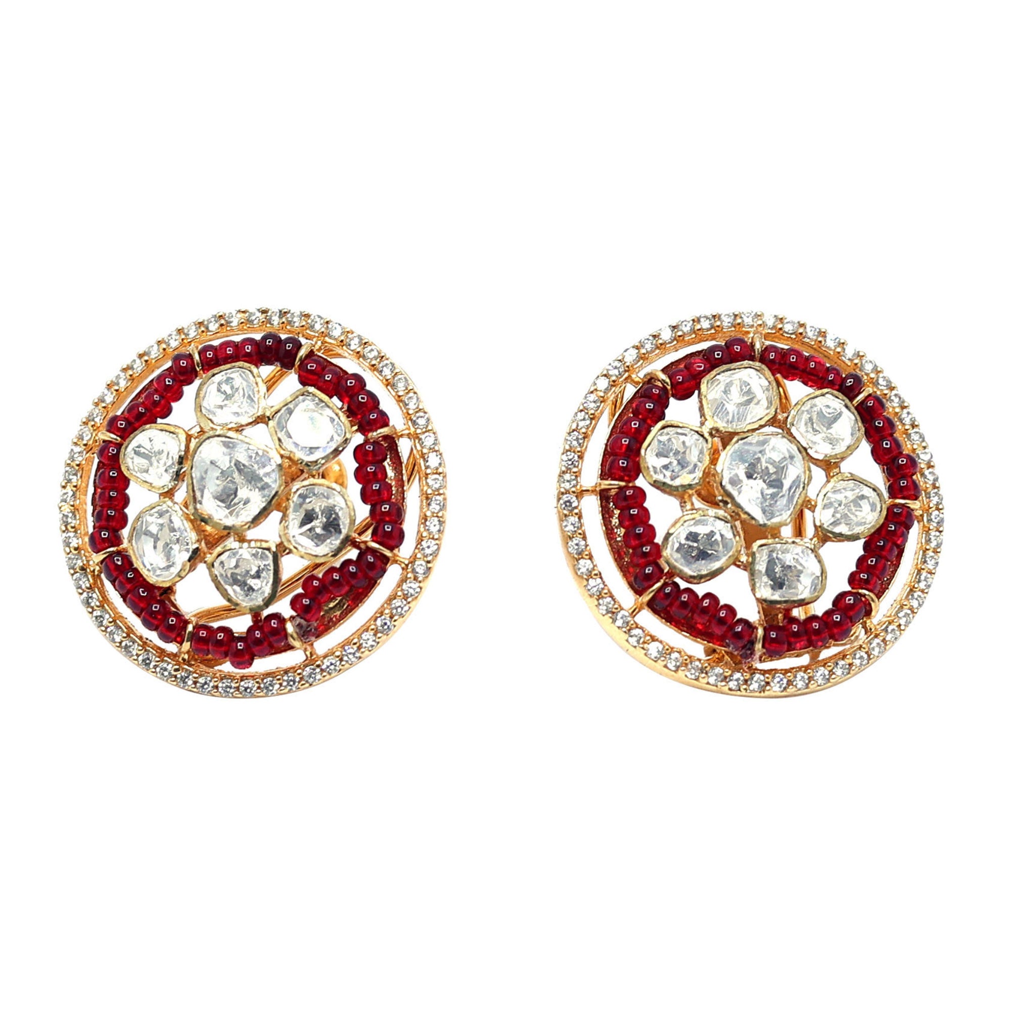 Rani Chandramukhi Polki Glow Stud