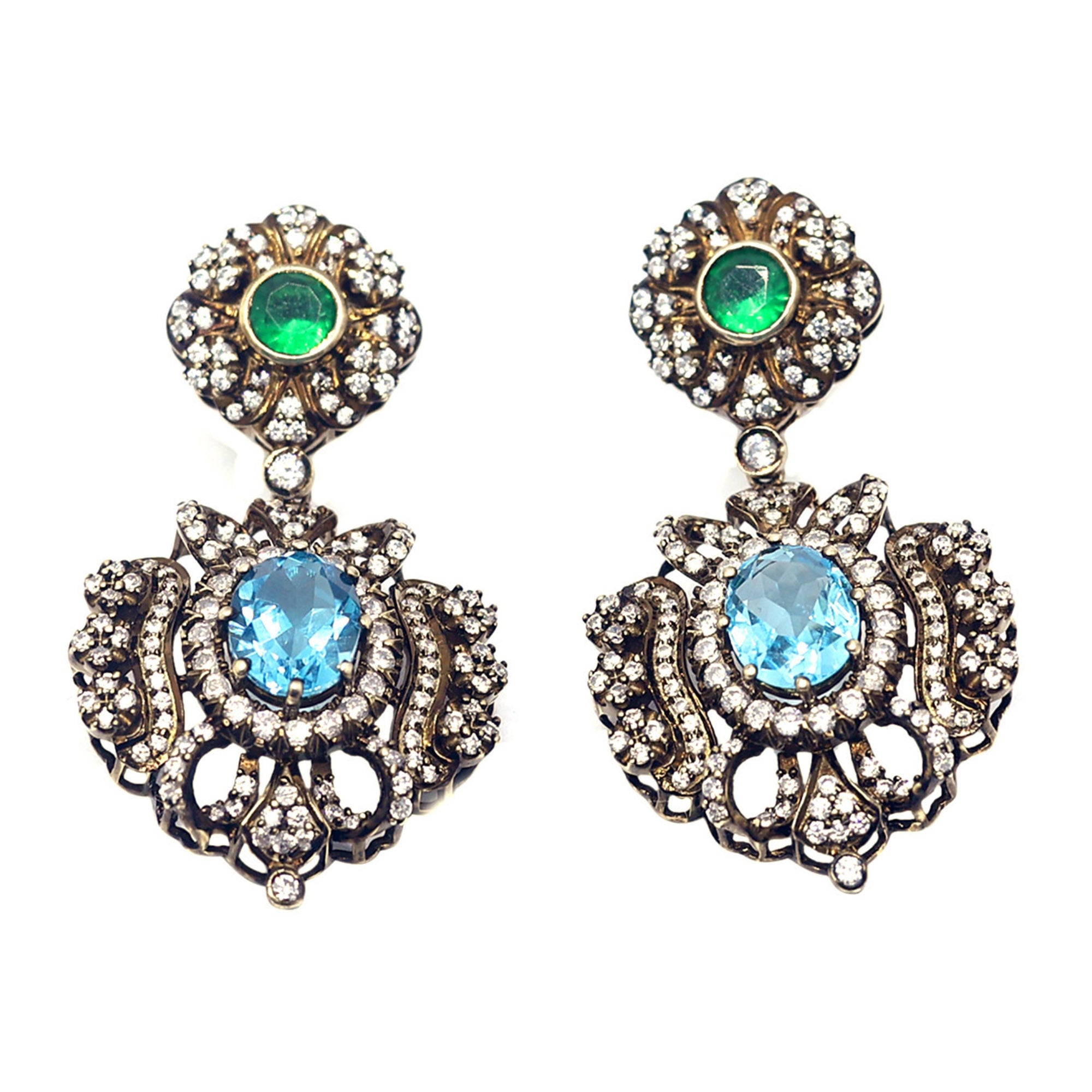 Queen Boudica Flame Dangle Earring
