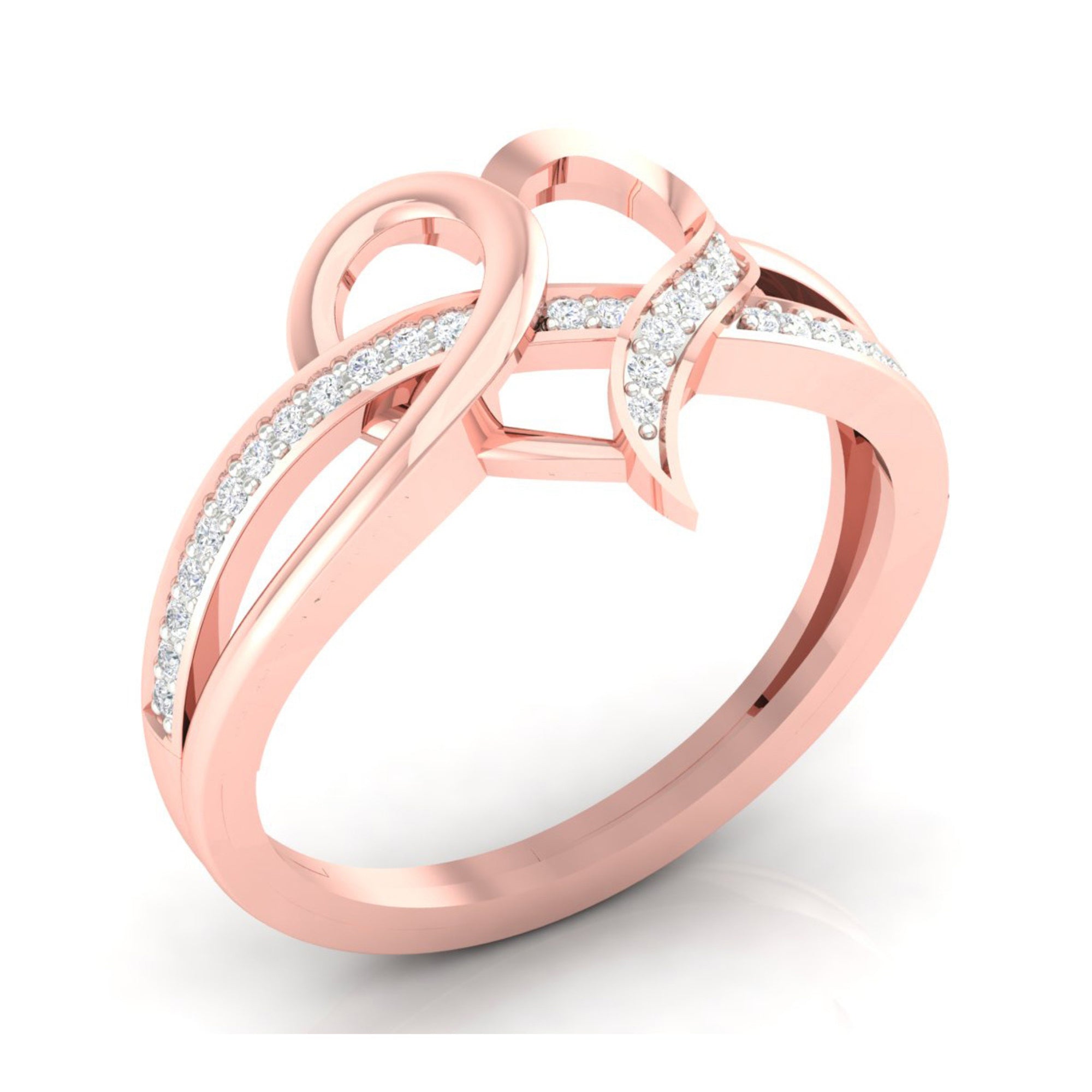 Intertwined Heart Eternal Love Ring