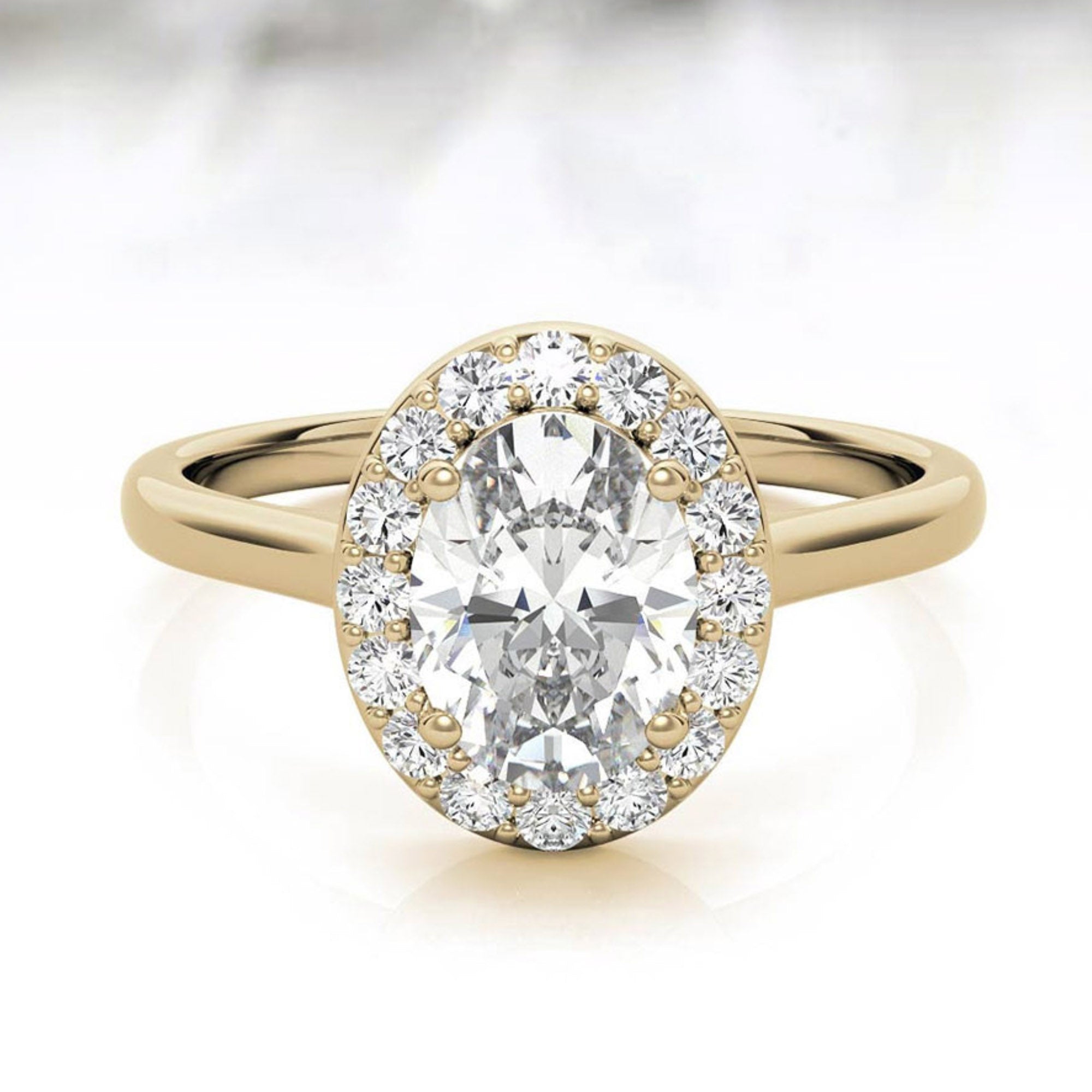 Silver Blush Halo Beauty Ring