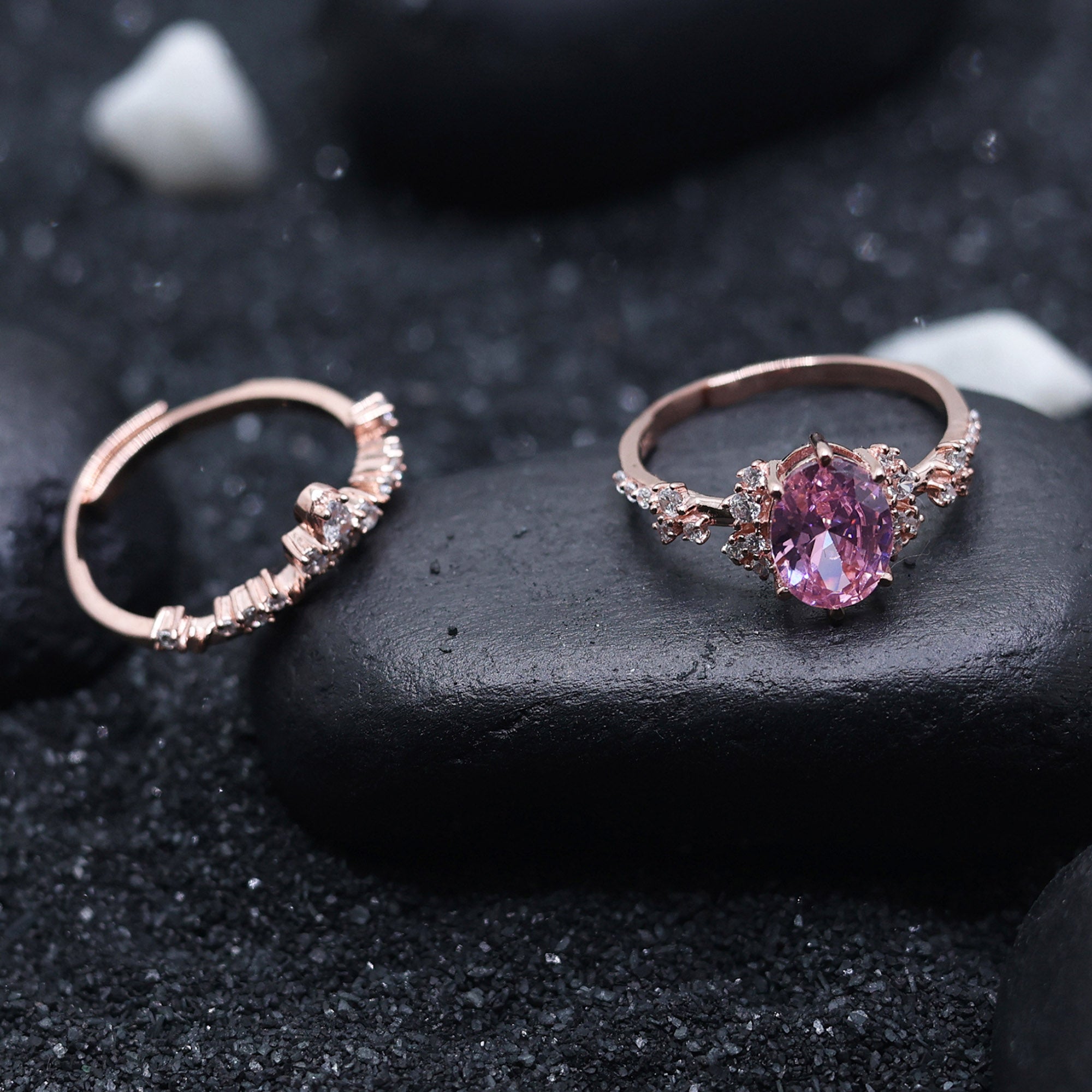 Crown Style Stackable Ring Set