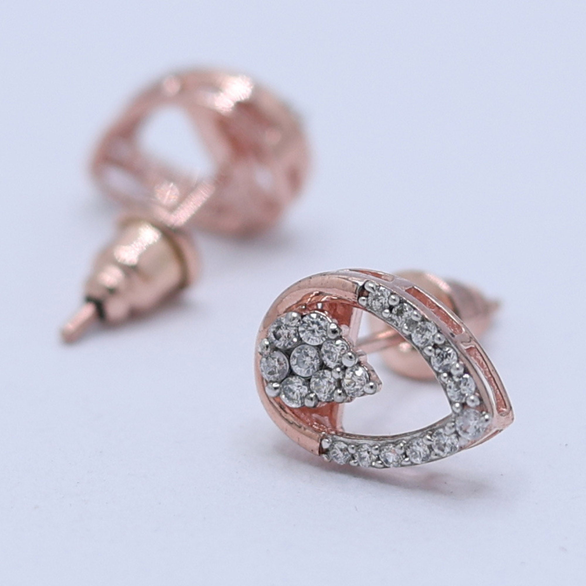 Teardrop Cluster Stud Earrings