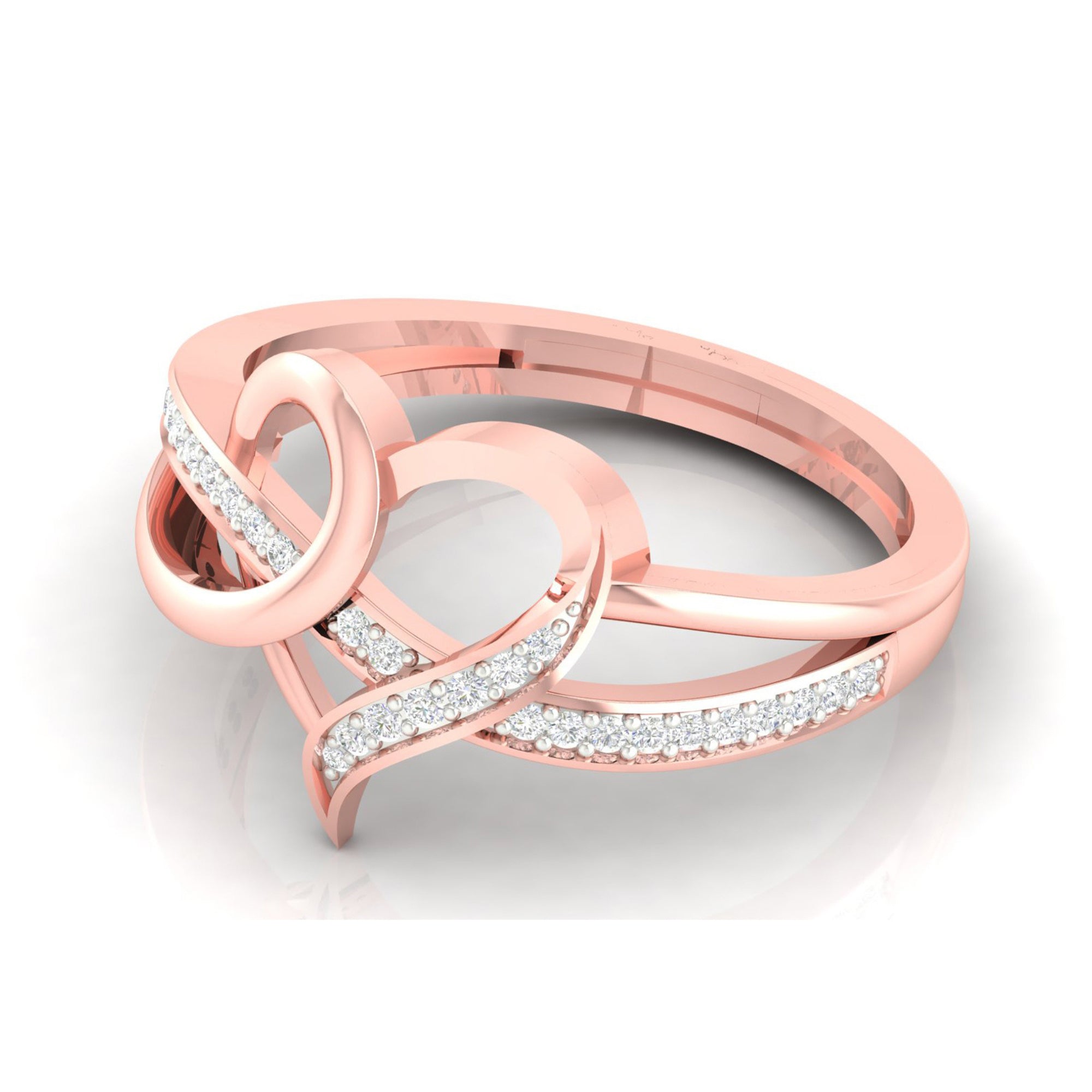 Intertwined Heart Eternal Love Ring