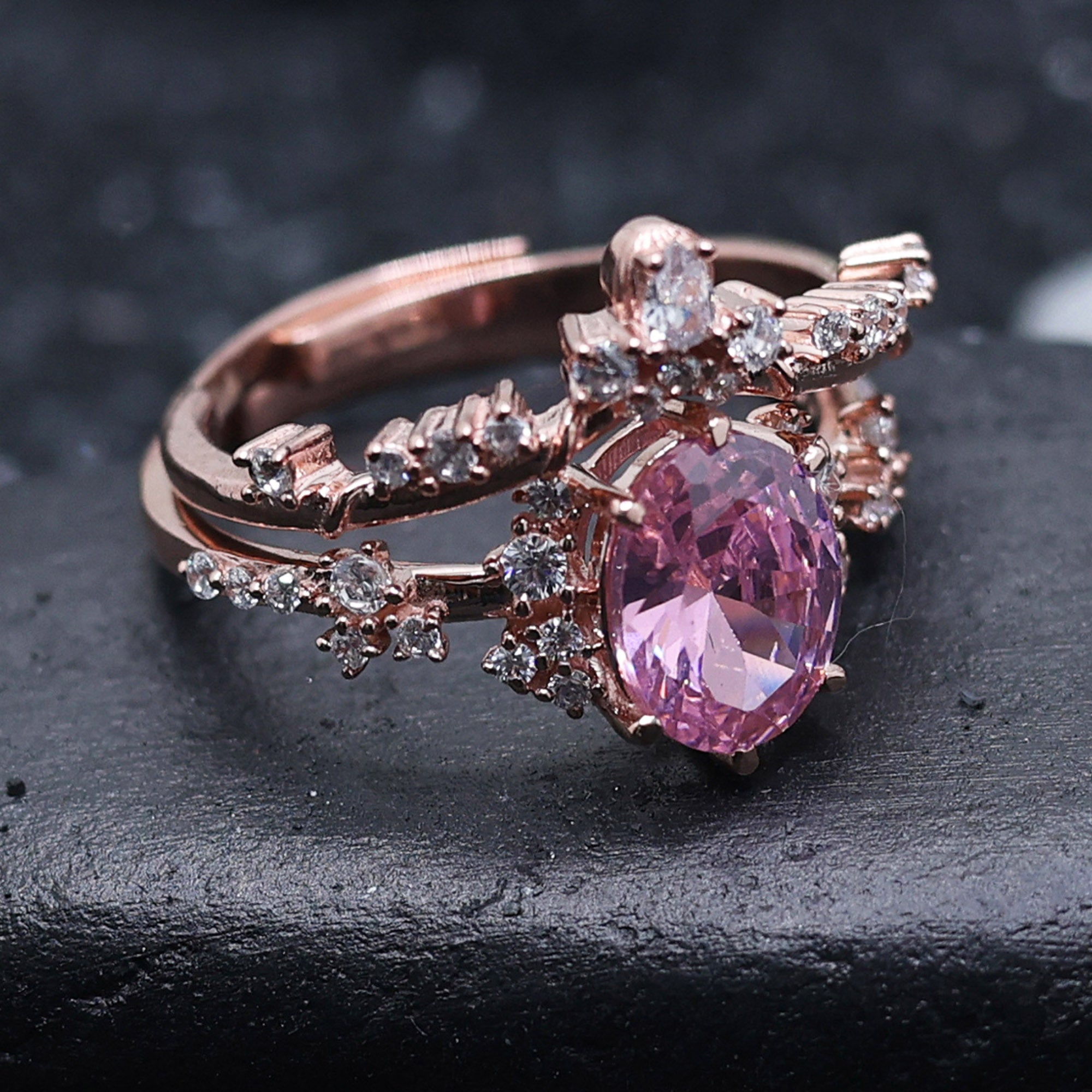 Crown Style Stackable Ring Set