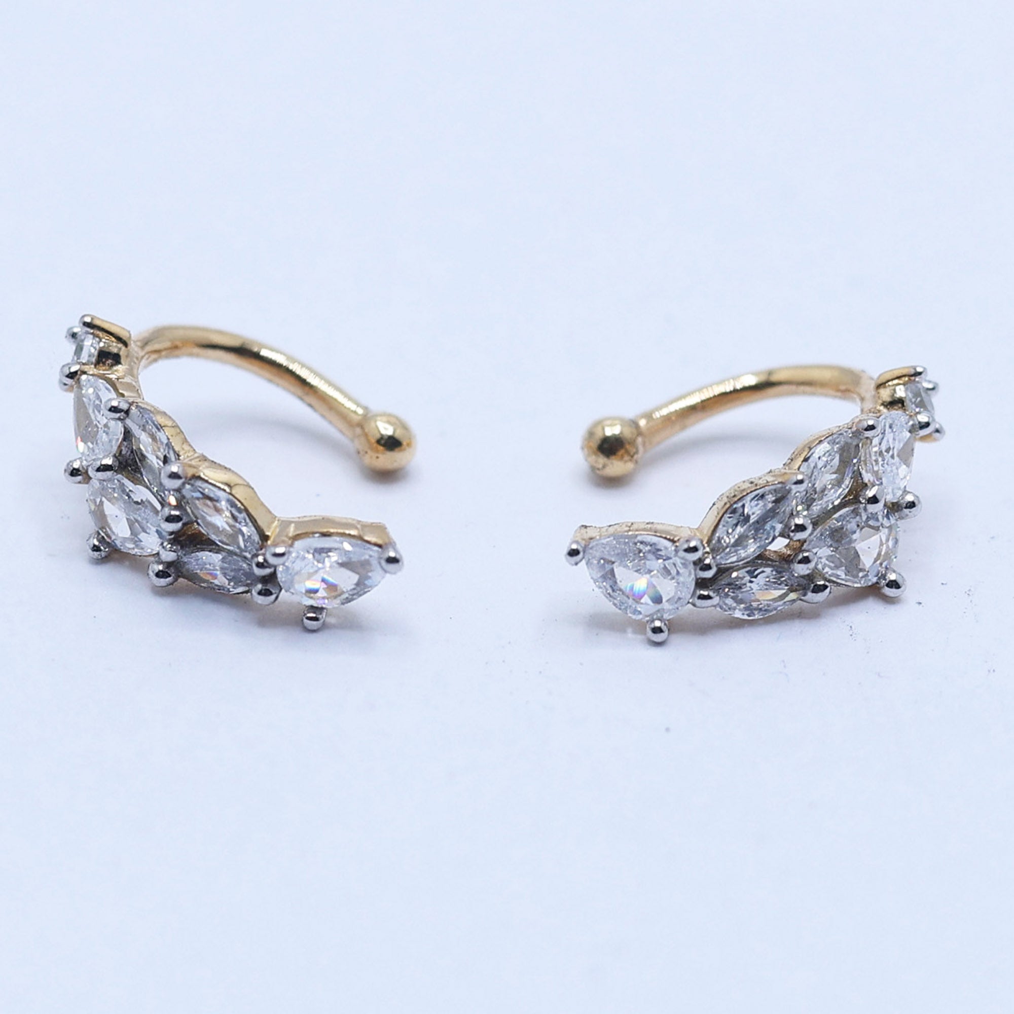 Elegant Silver 3 Pair Earrings Set