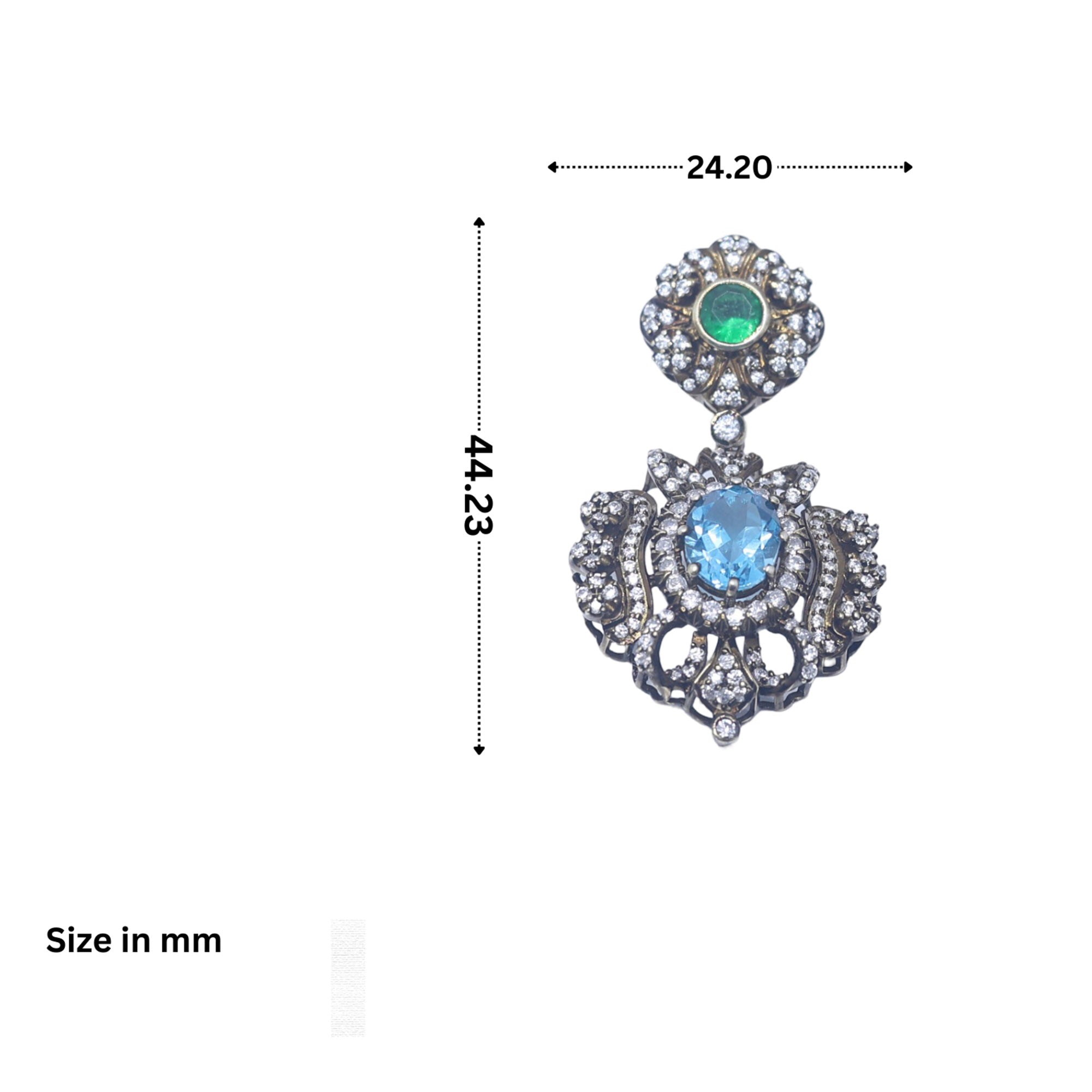 Queen Boudica Flame Dangle Earring