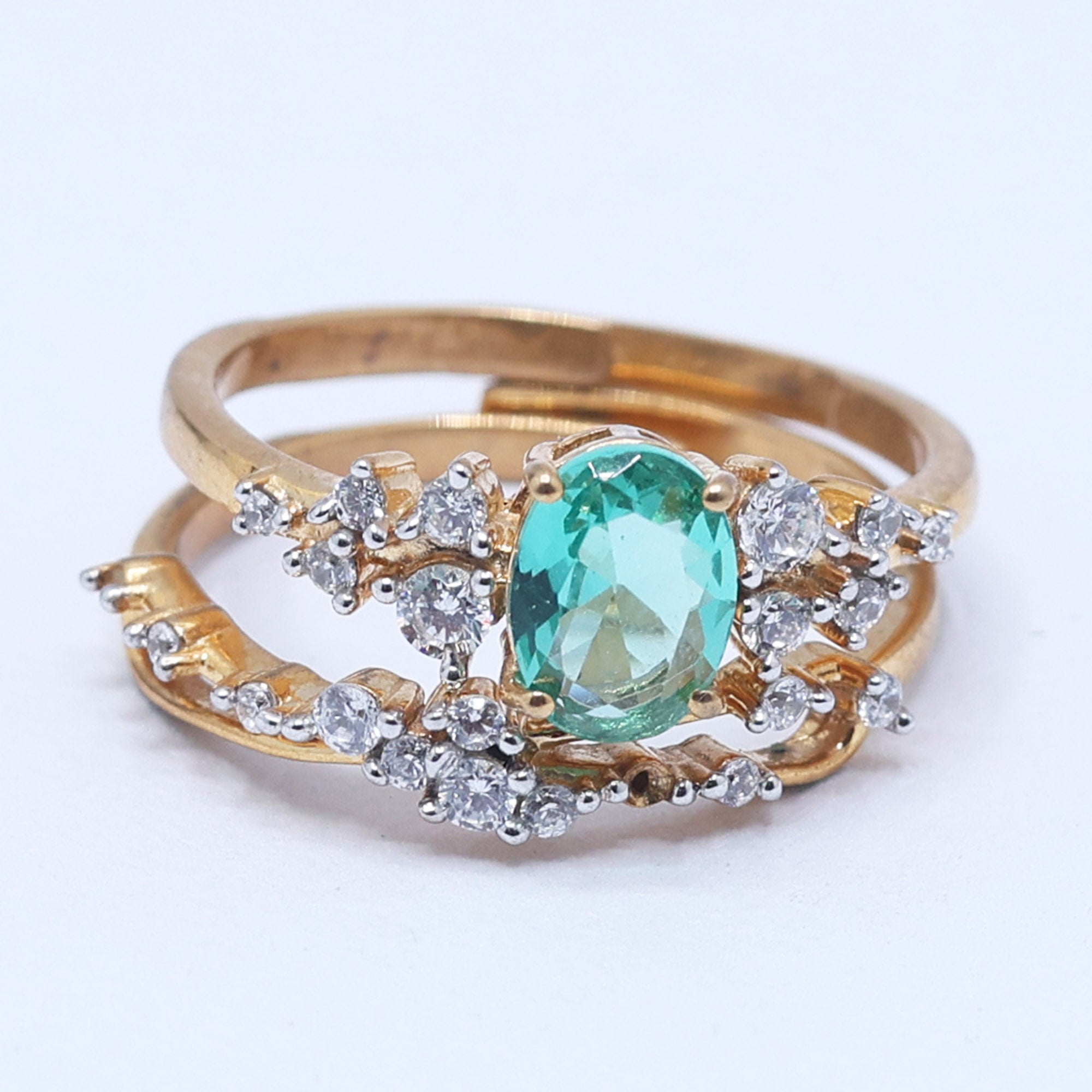 Stackable Green Shine Ring