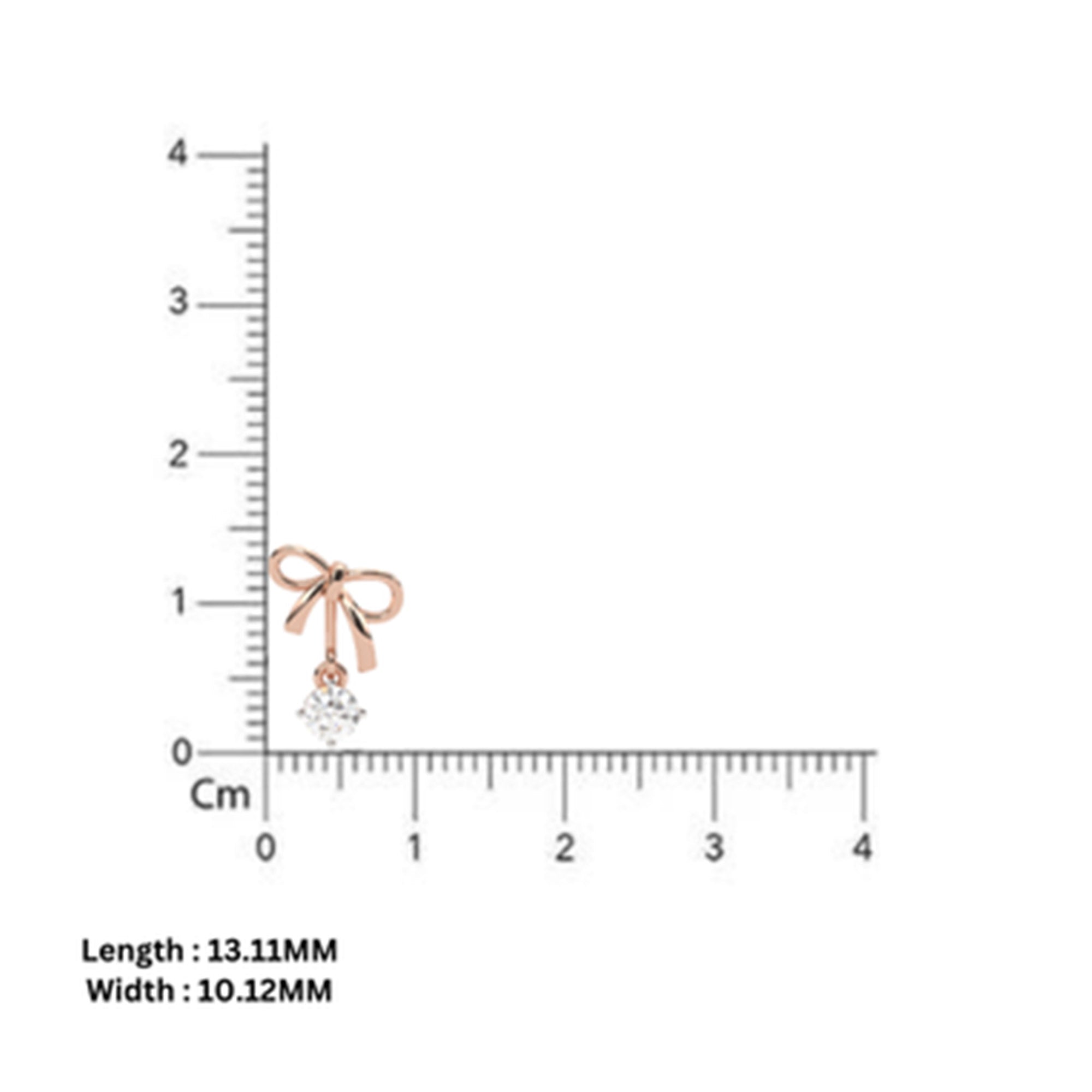 Timeless Rose Gold Bow Drop Earrings