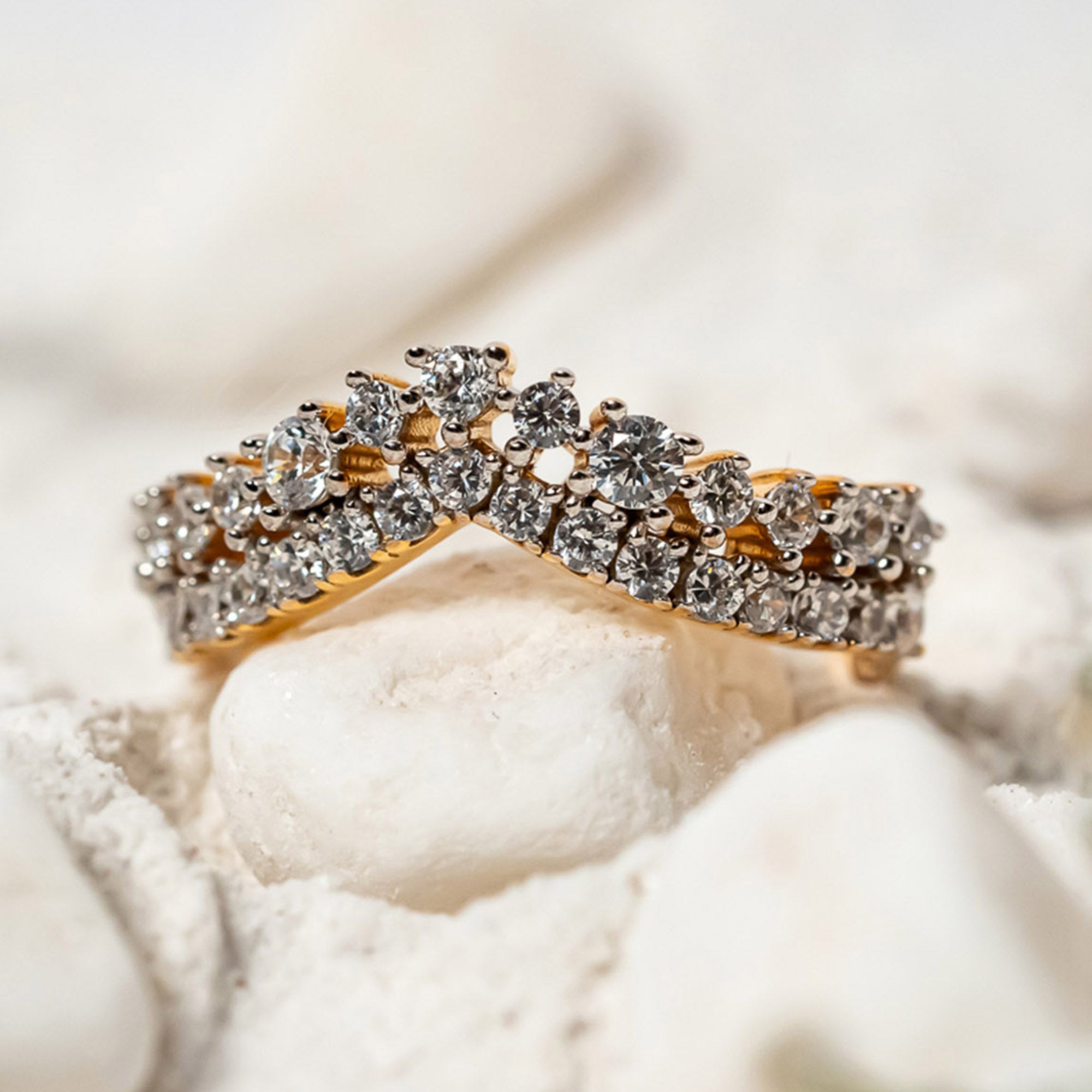 Women's Chevron Diamond Ring