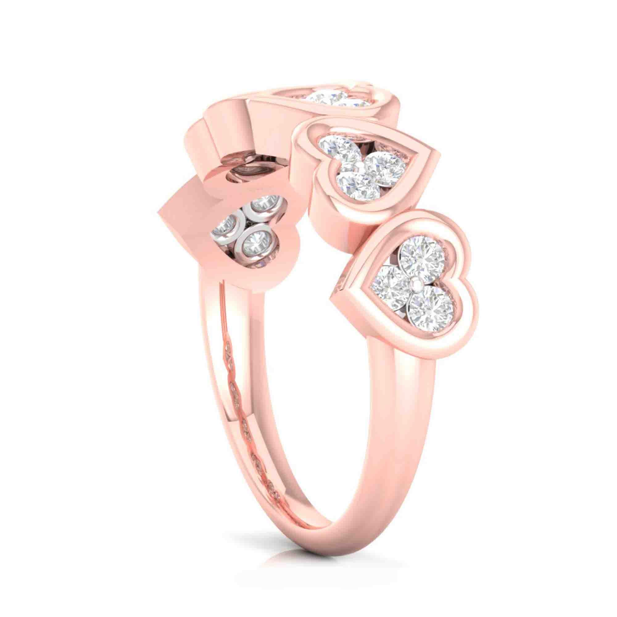 Multi Heart Diamond Ring