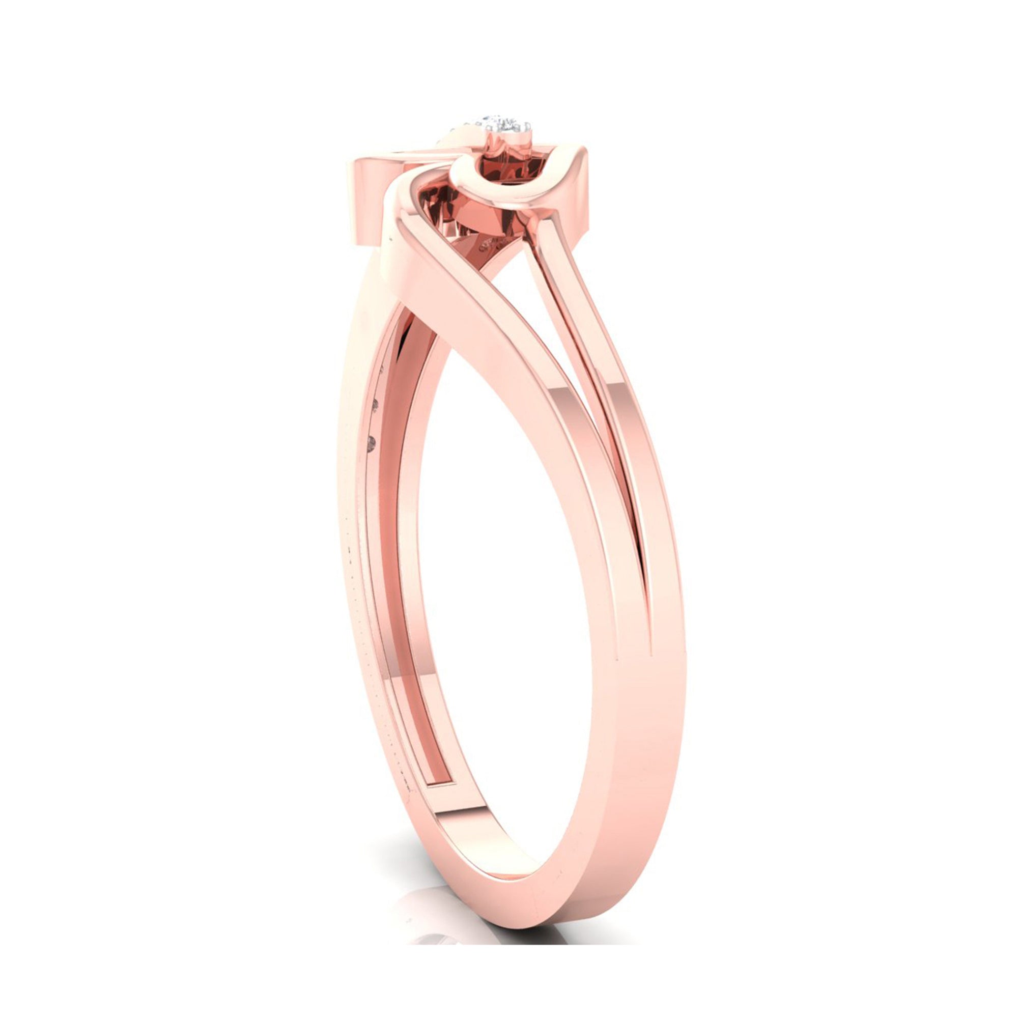 Adjustable Rose Gold Heart Ring