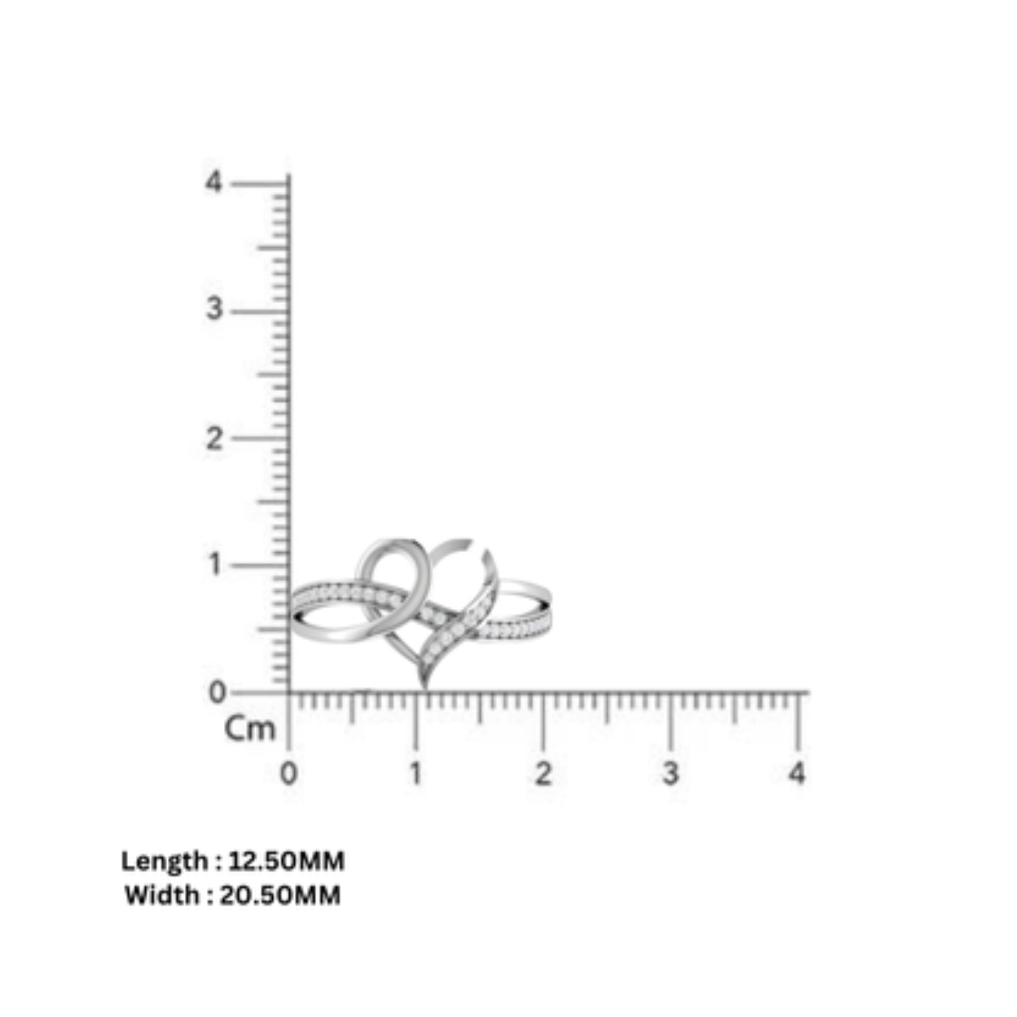 Intertwined Heart Eternal Love Ring