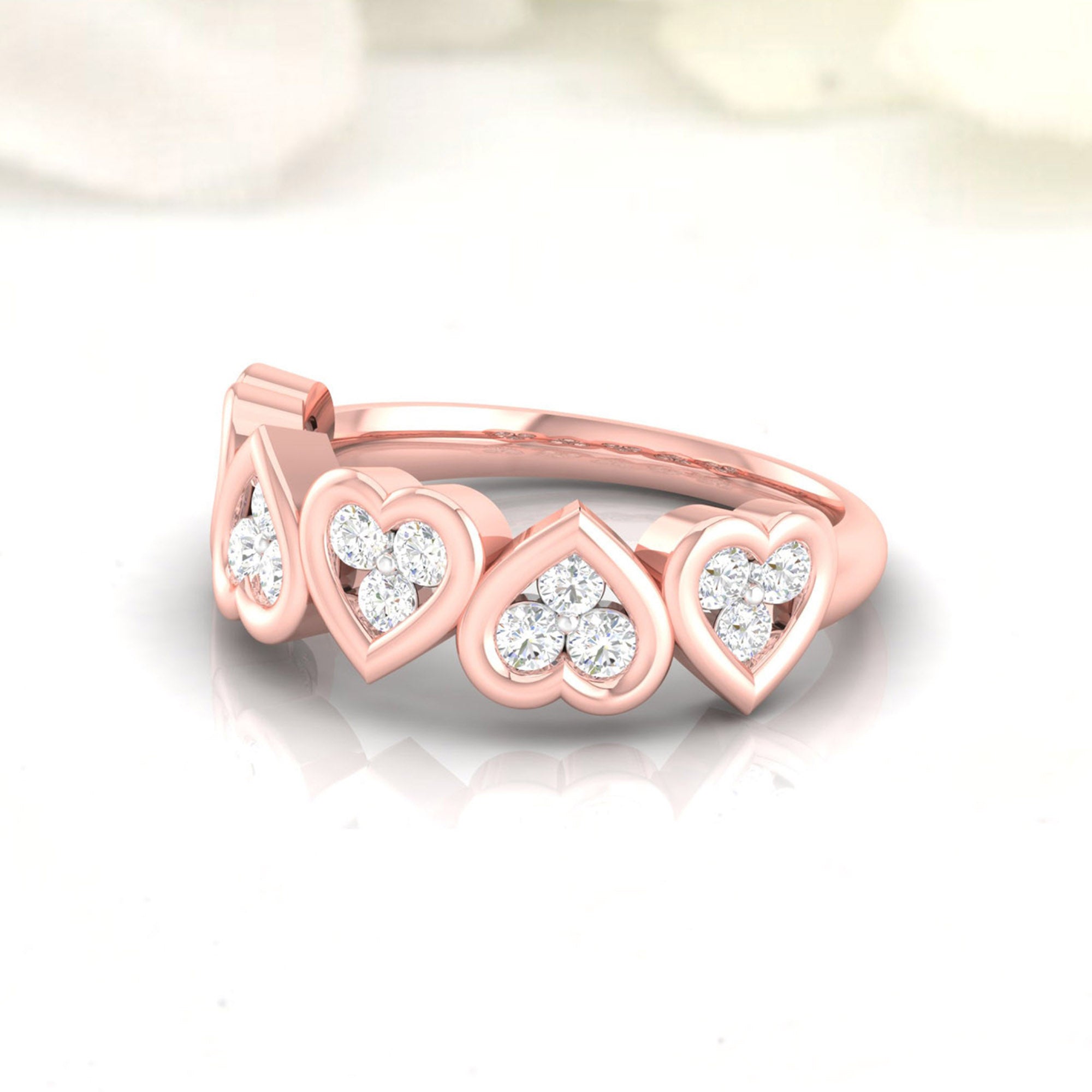Multi Heart Diamond Ring