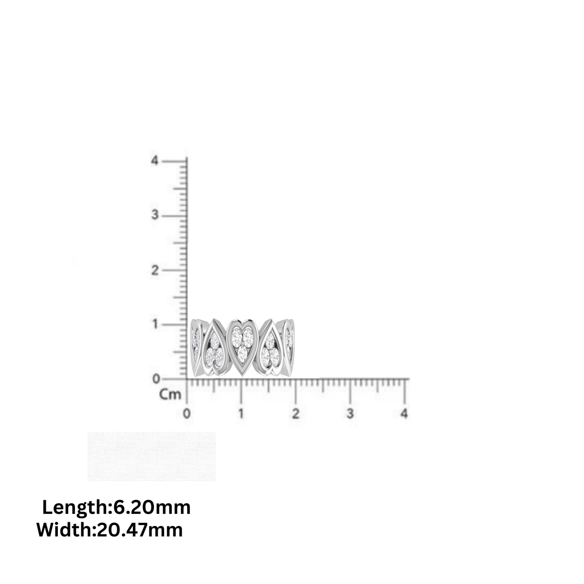 Multi Heart Adjustable Ring