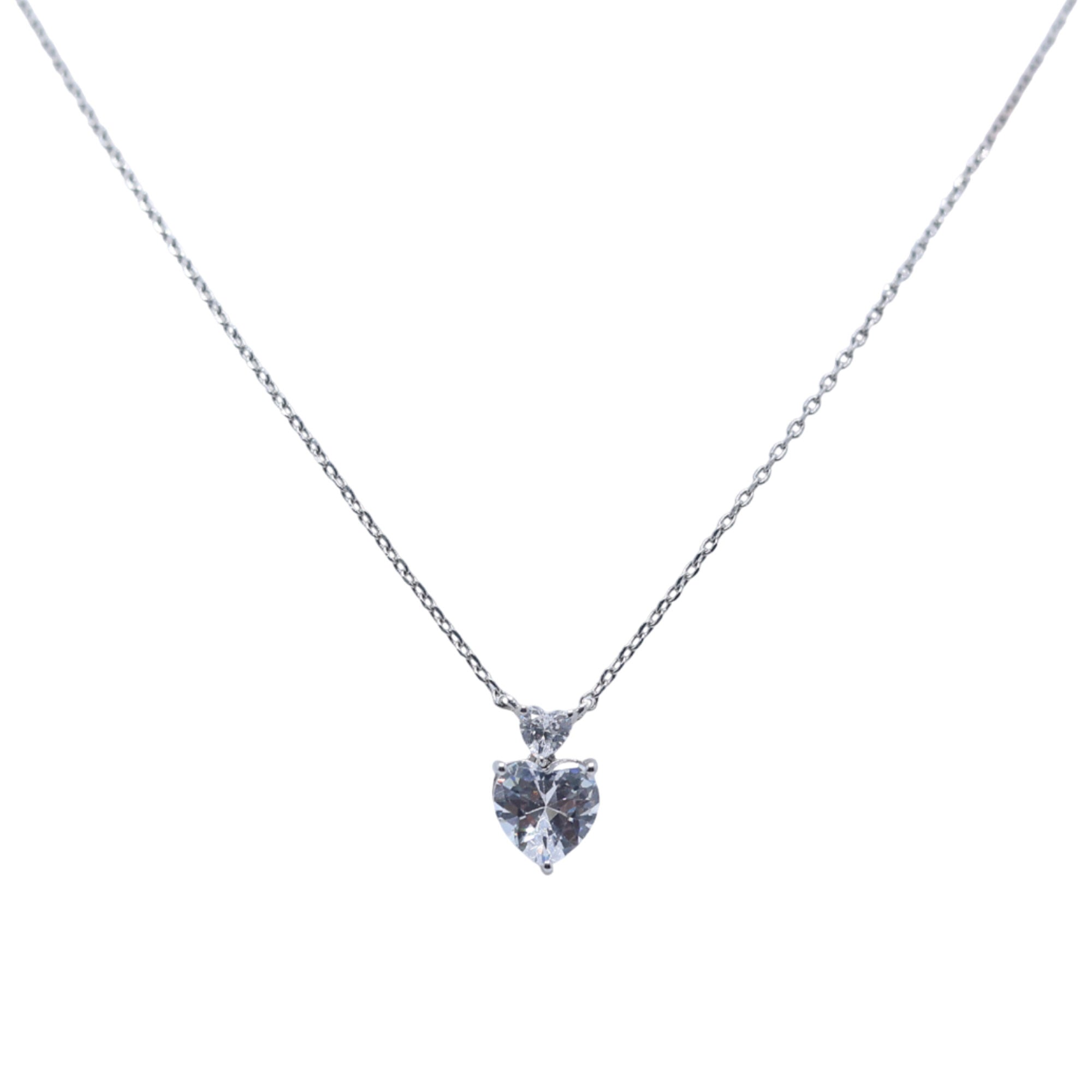 Two Heart Diamond Pendant
