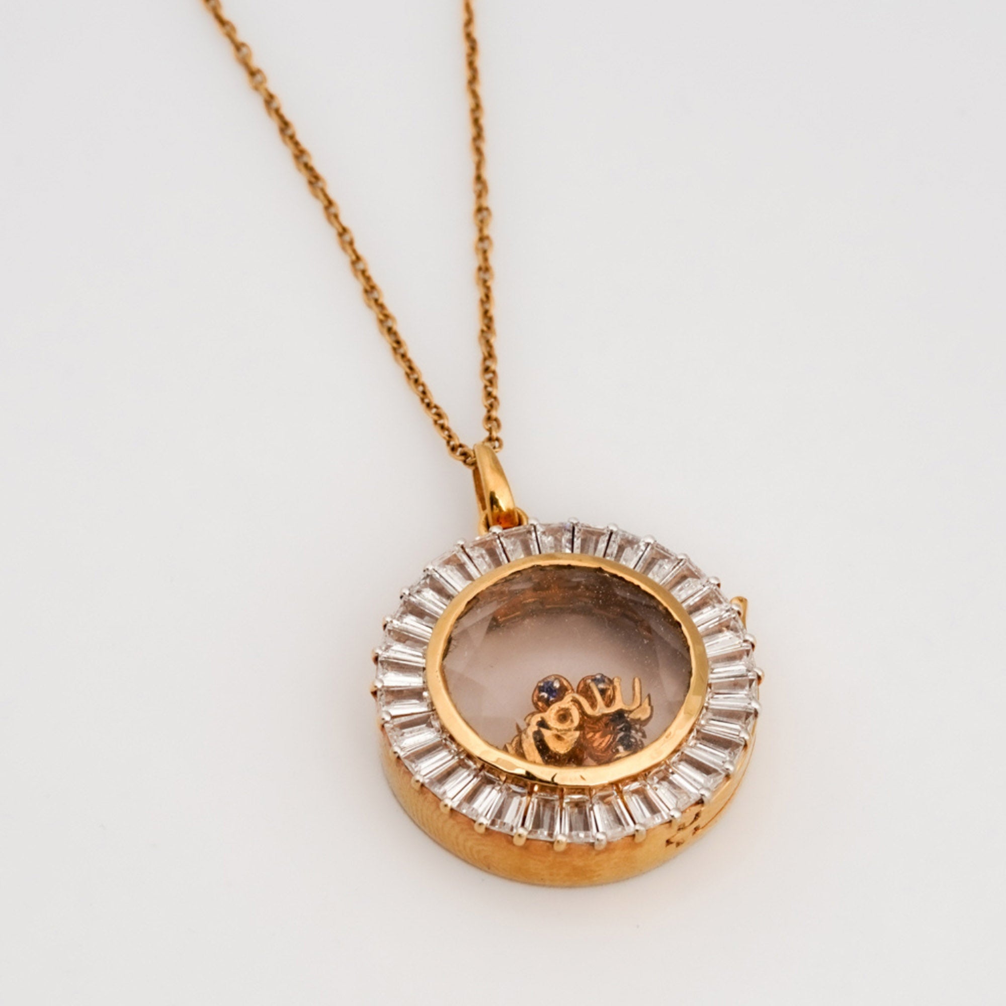 Floating Charm Mom Motif Pendant