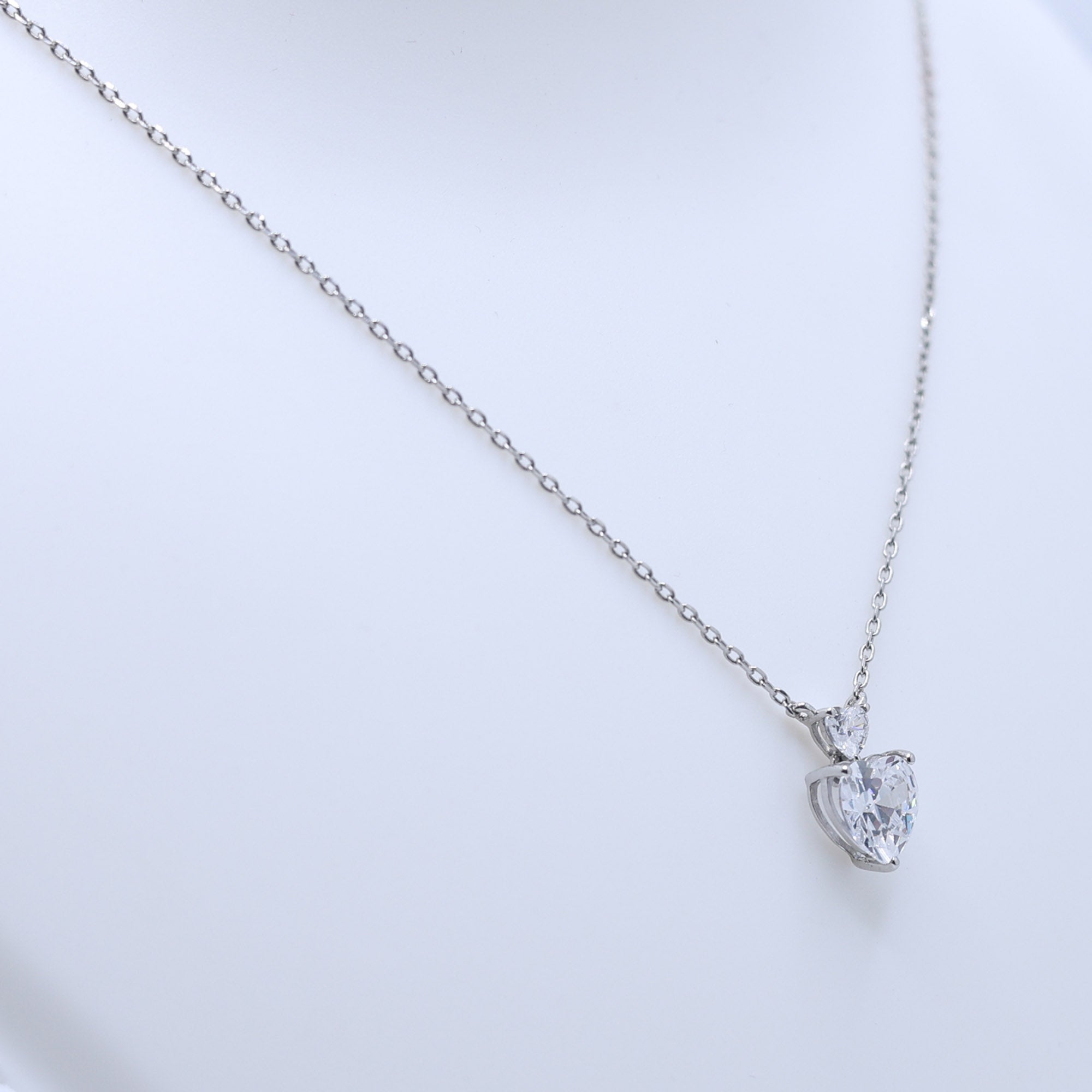 Two Heart Diamond Pendant