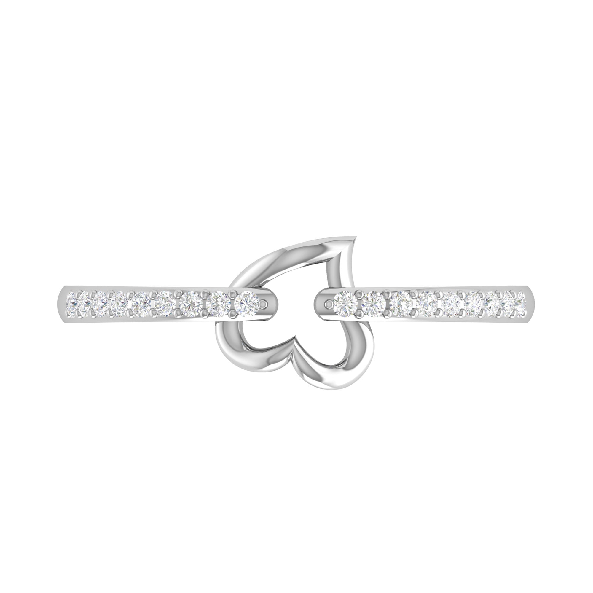 Sterling Silver Open Heart Ring