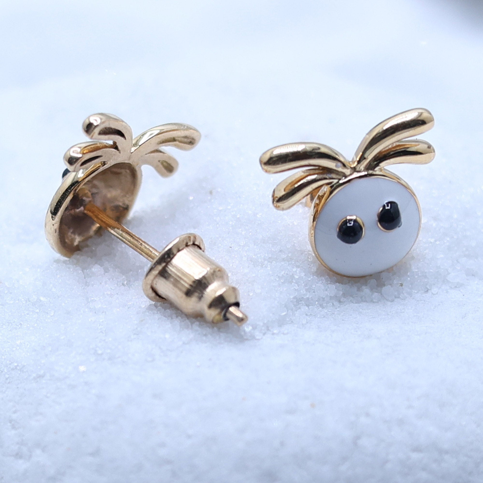 Cute Enamel Stud Earrings