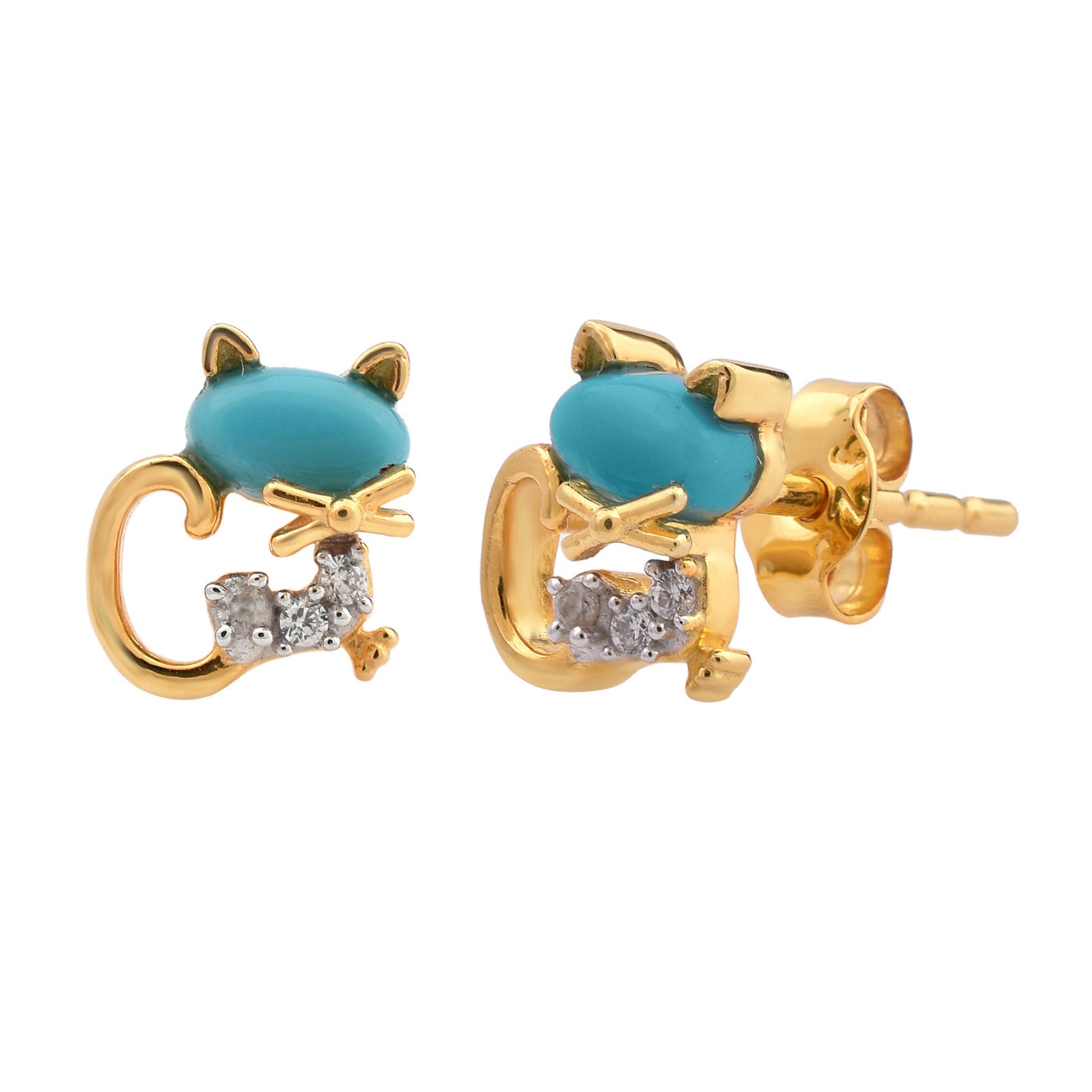 Cat Earrings for Kids