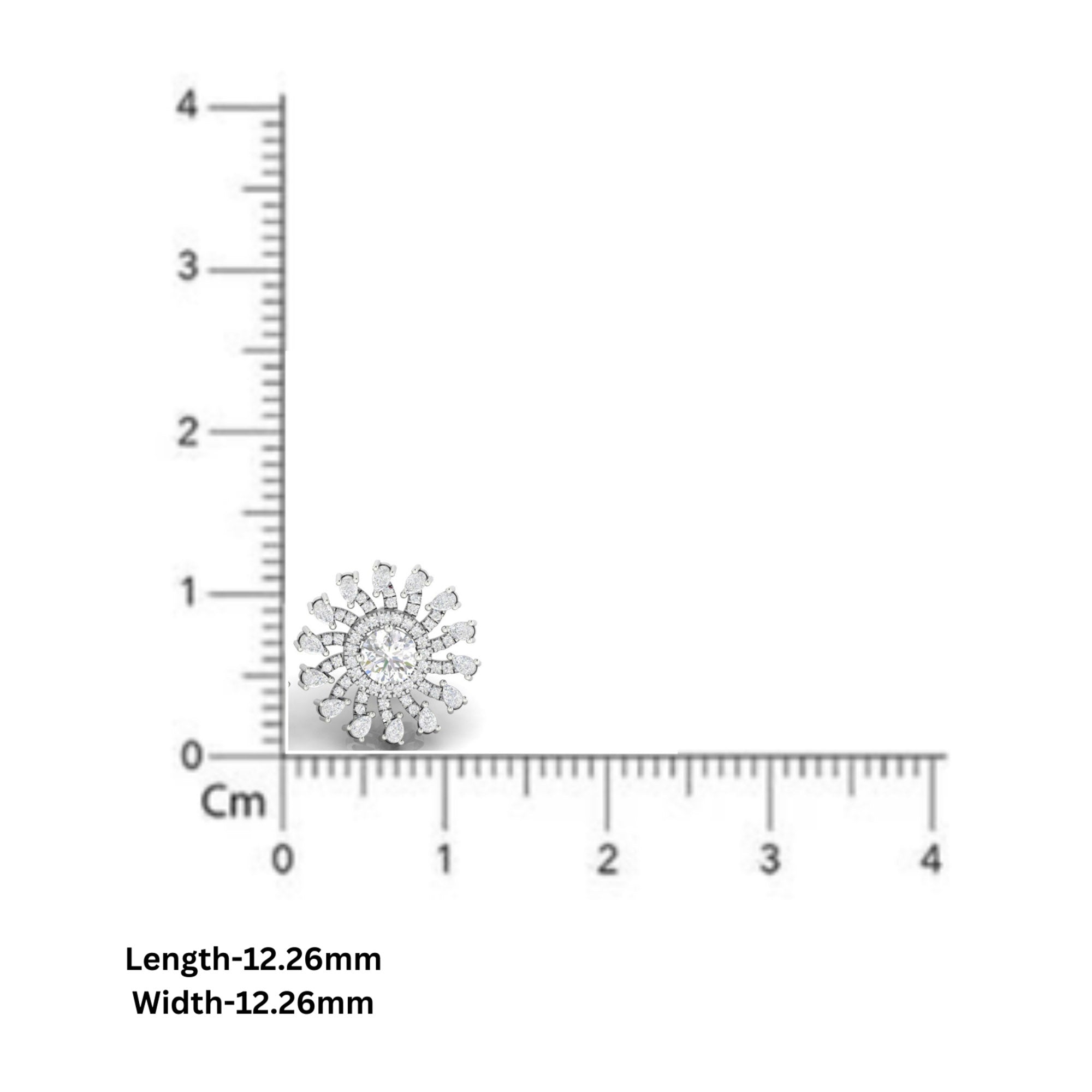 Elegant Sunburst Diamond Earrings