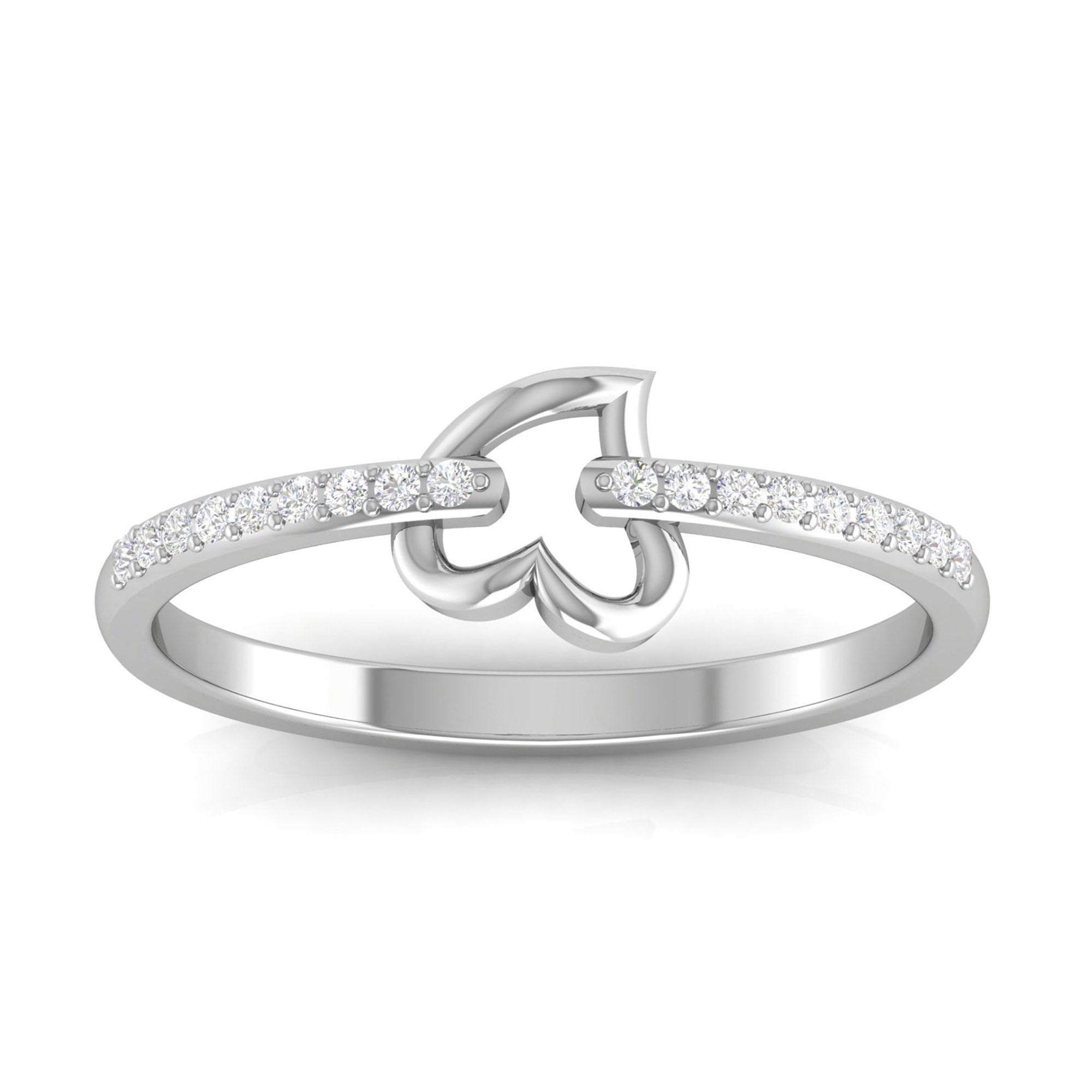 Sterling Silver Open Heart Ring