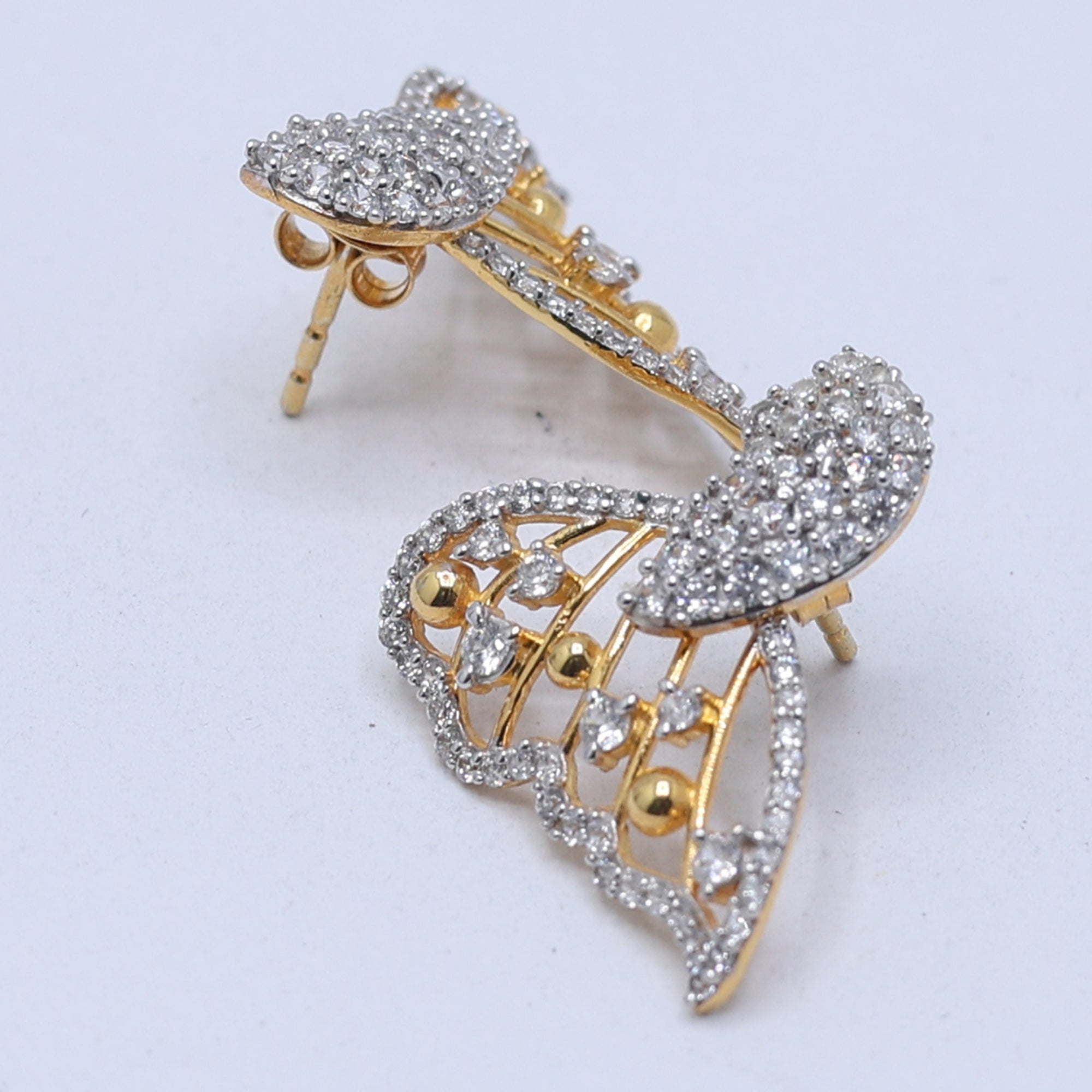 Sterling Silver Butterfly Wing Earrings