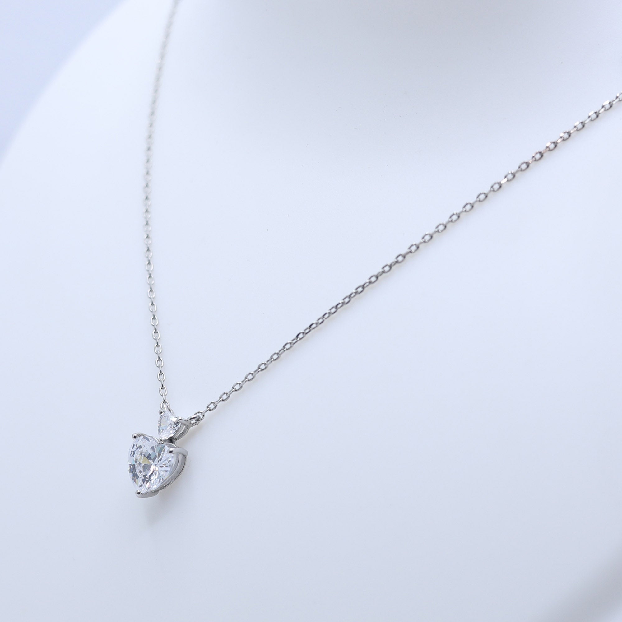 Two Heart Diamond Pendant